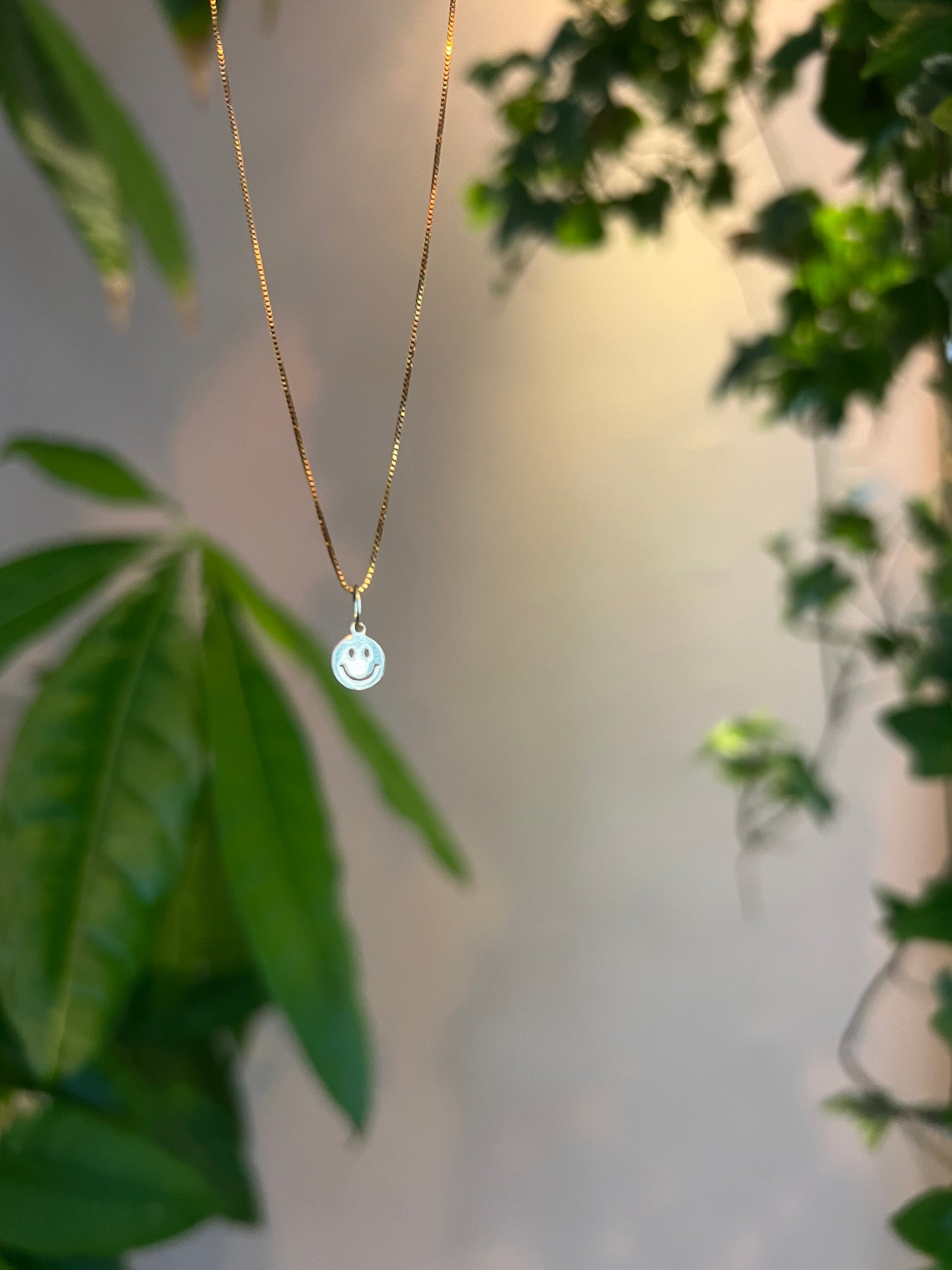 Smiley bedel 14k goud