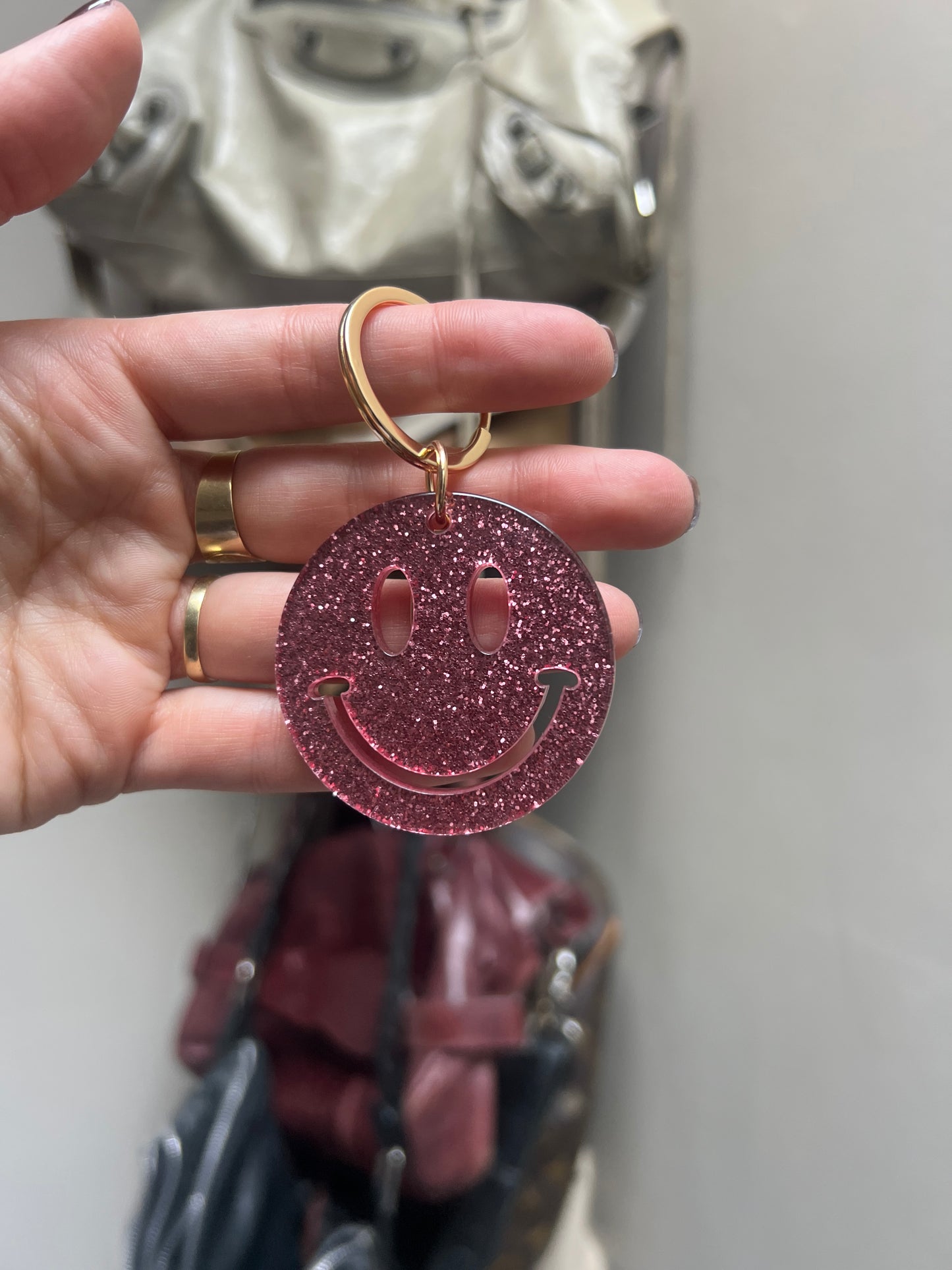Smiley keychain