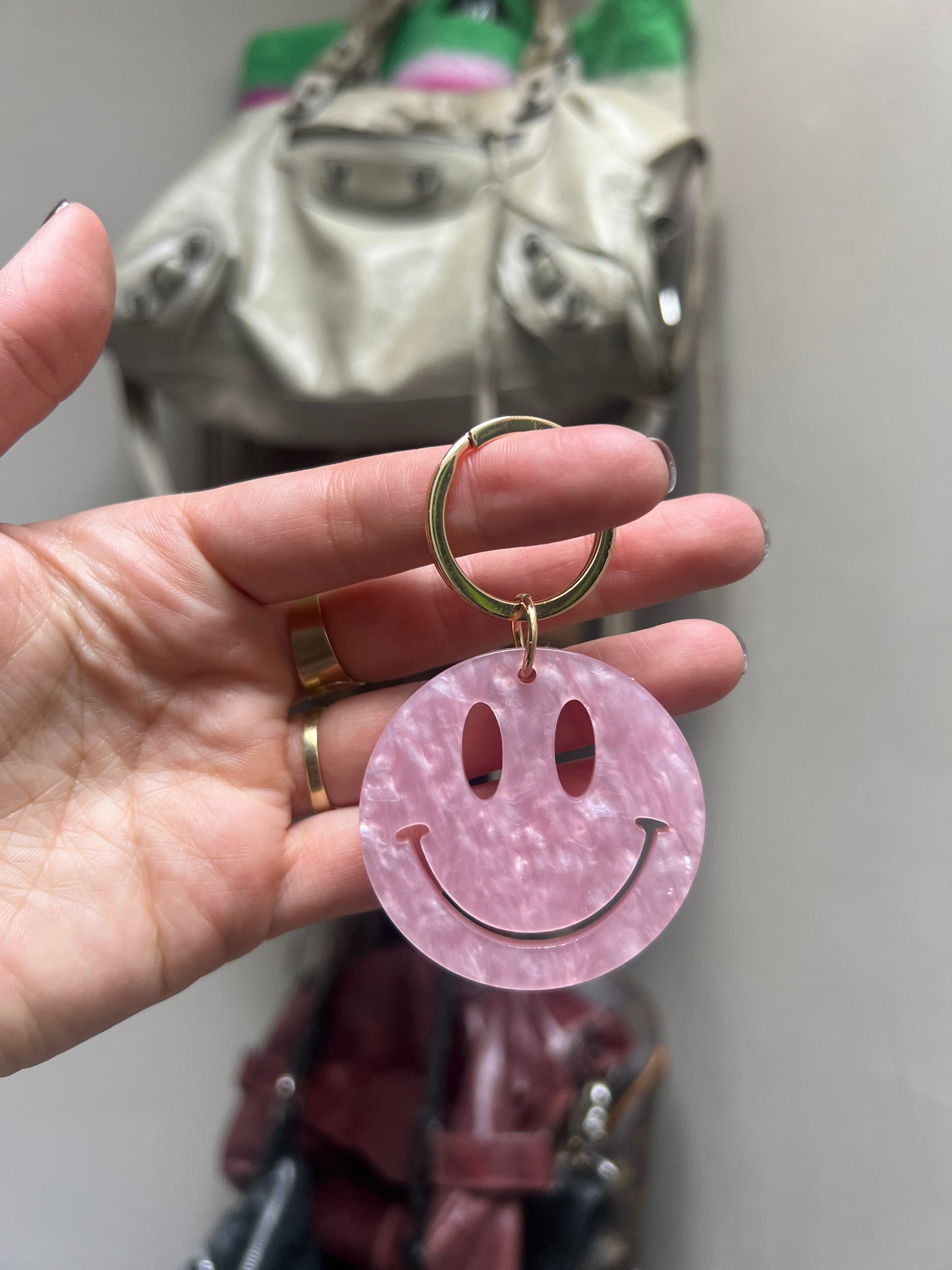 Smiley keychain
