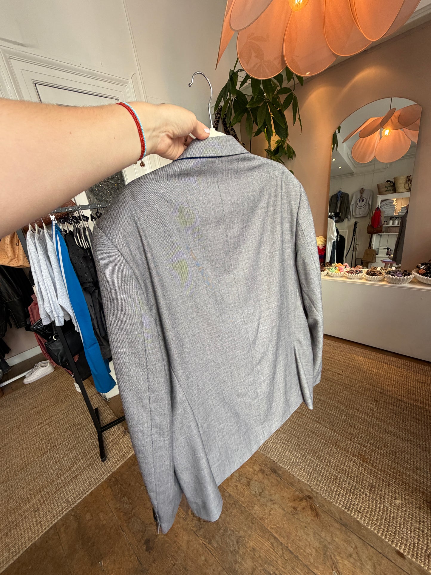 Vintage oversized blazer light grey ◡̈