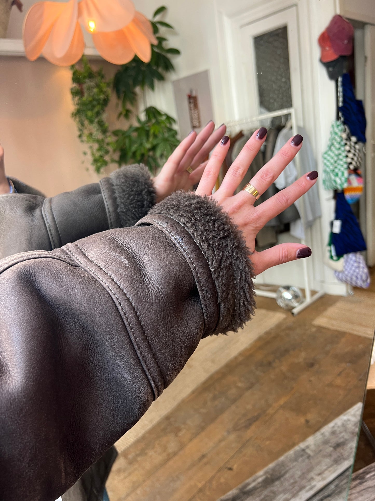 Vintage shearling lammy coat