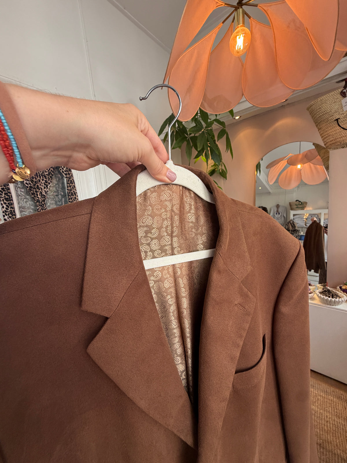 Vintage oversized blazer brown