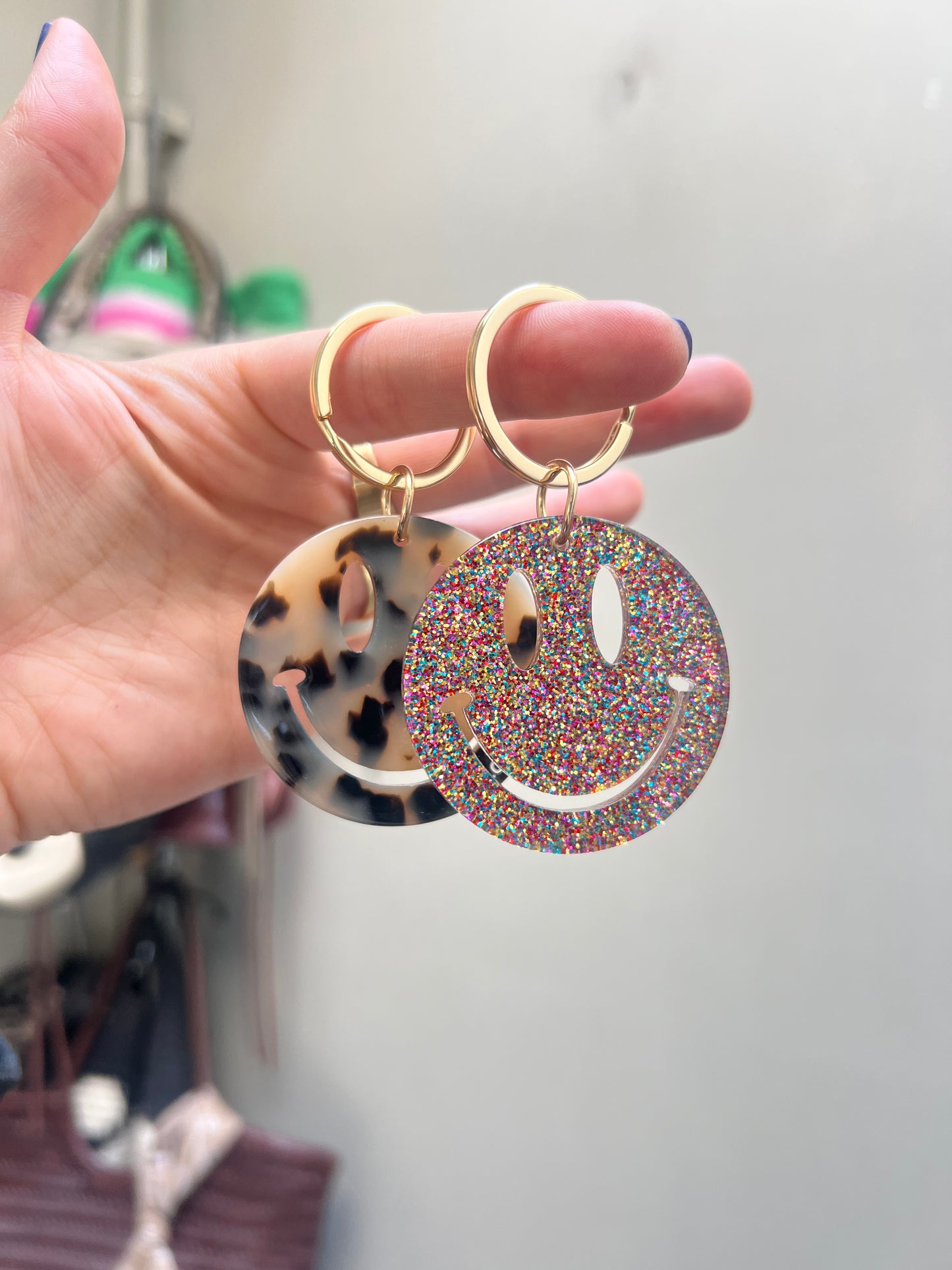 Smiley keychains