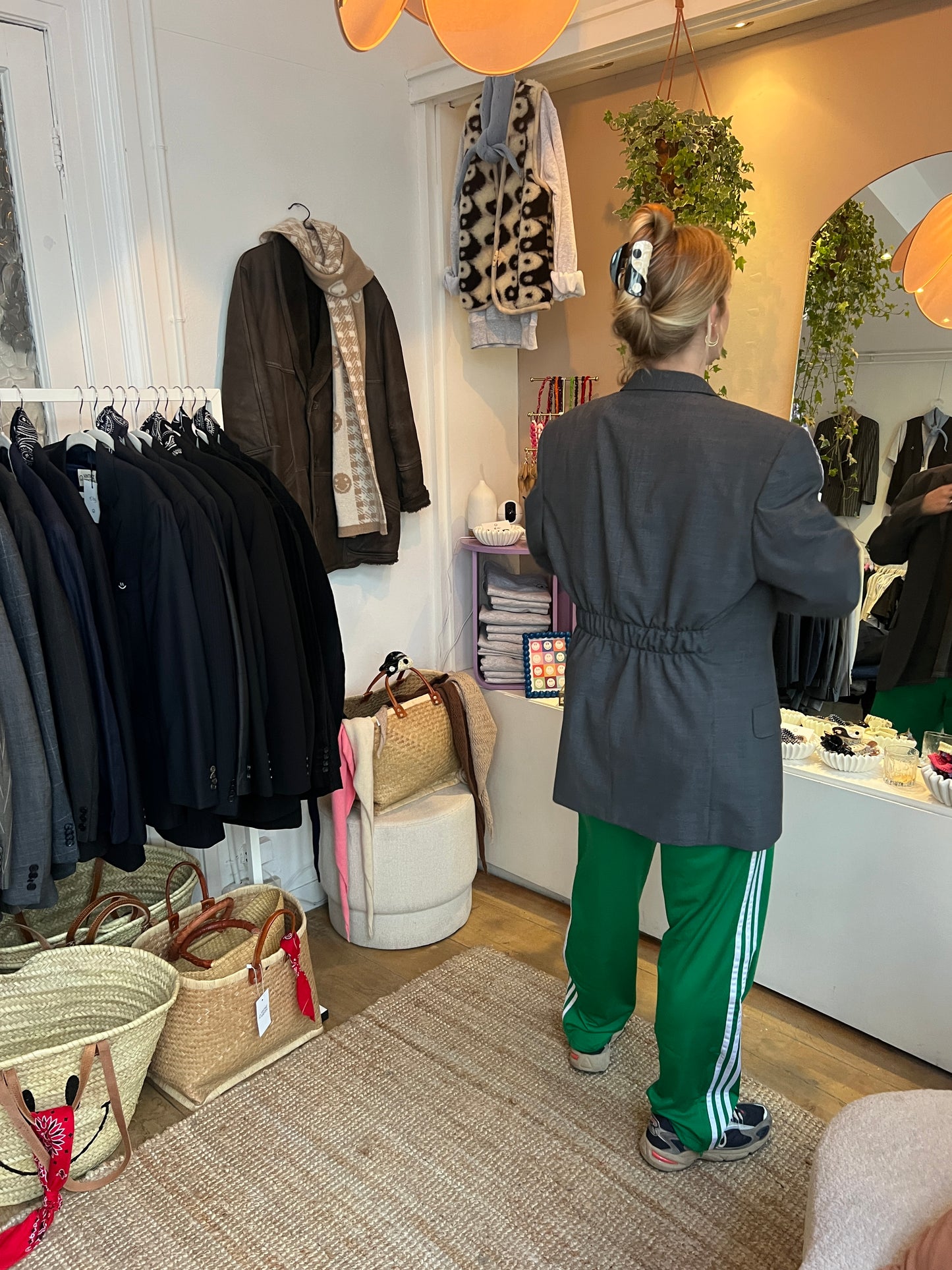Getailleerde blazer donker grijs