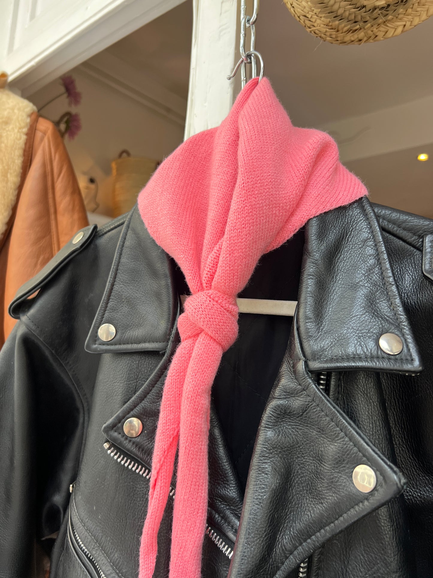 Vintage leather bikerjack