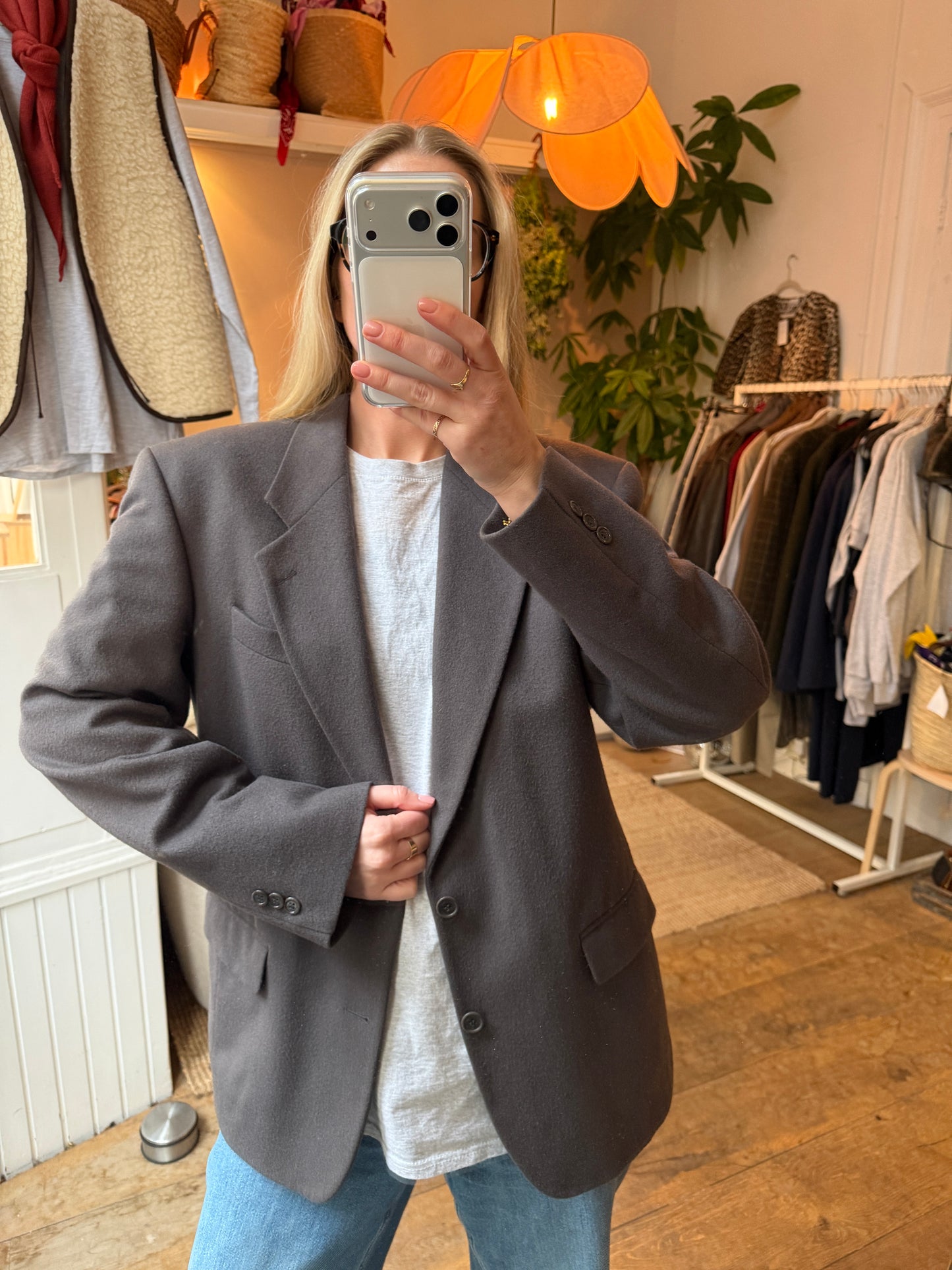 Vintage oversized blazer cashmere/wol