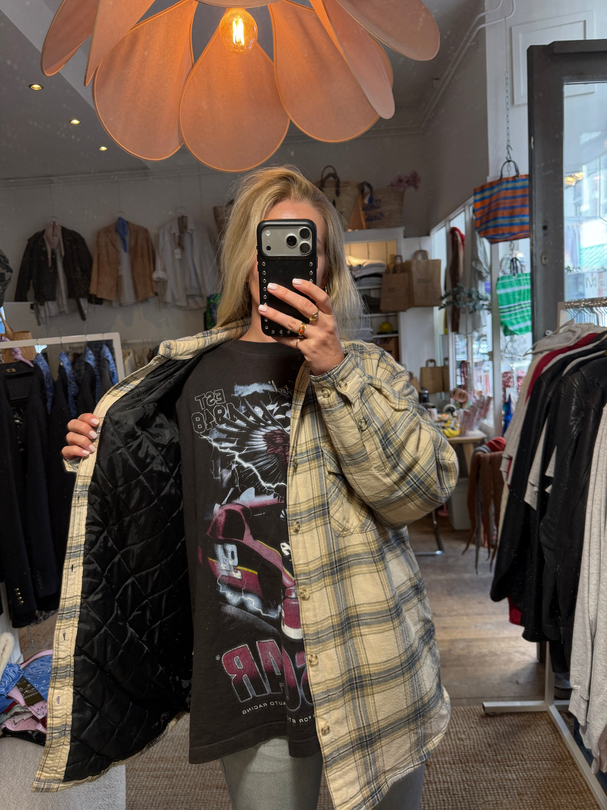Oversized checked blouse/overhemd/jas