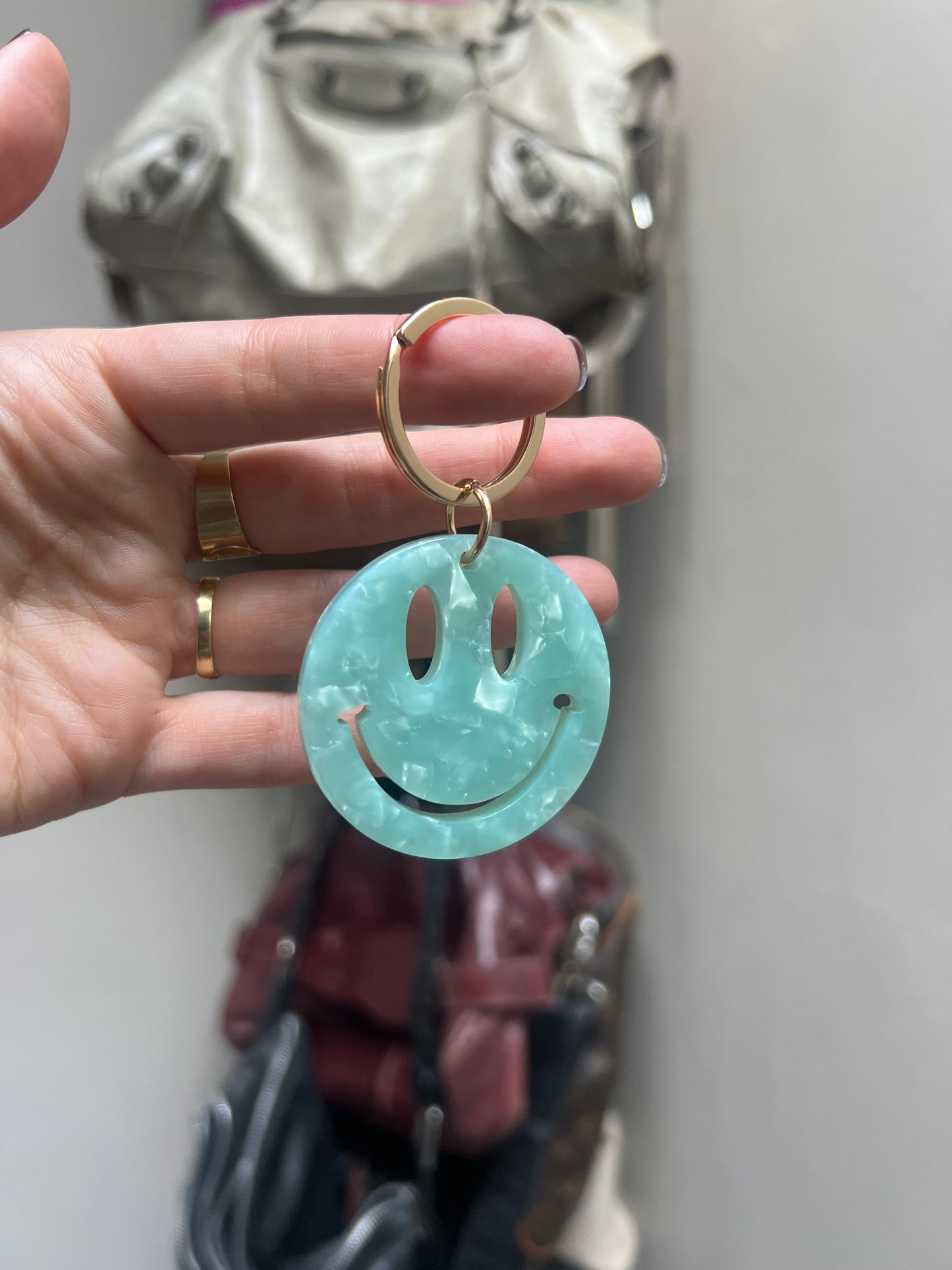 Smiley keychain