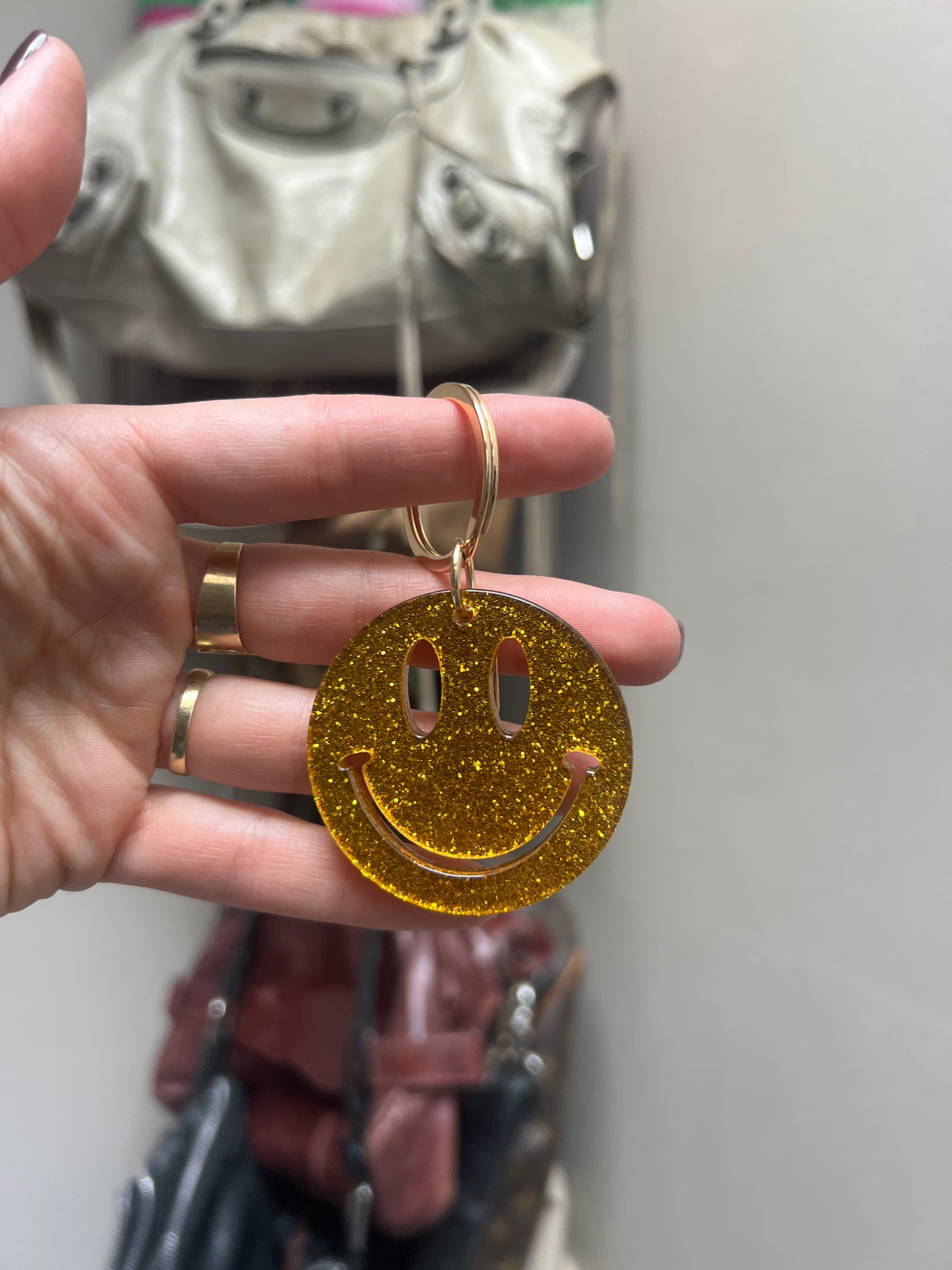 Smiley keychain