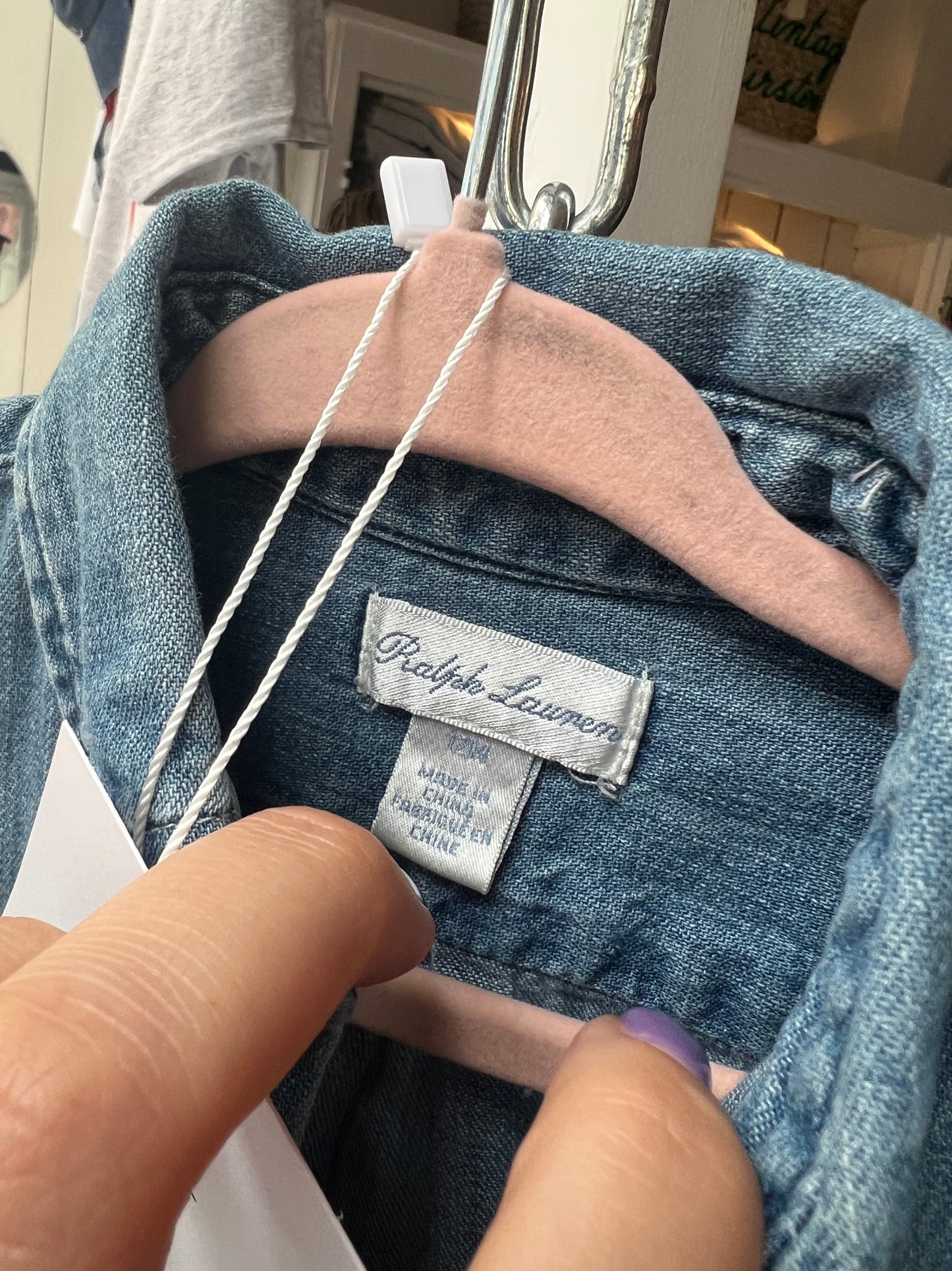 Vintage Ralph Lauren denim blouse kids