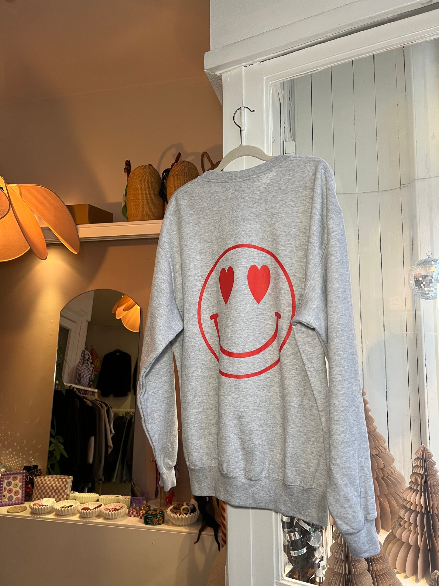 Vintage Kirsten smiley hartjes sweater