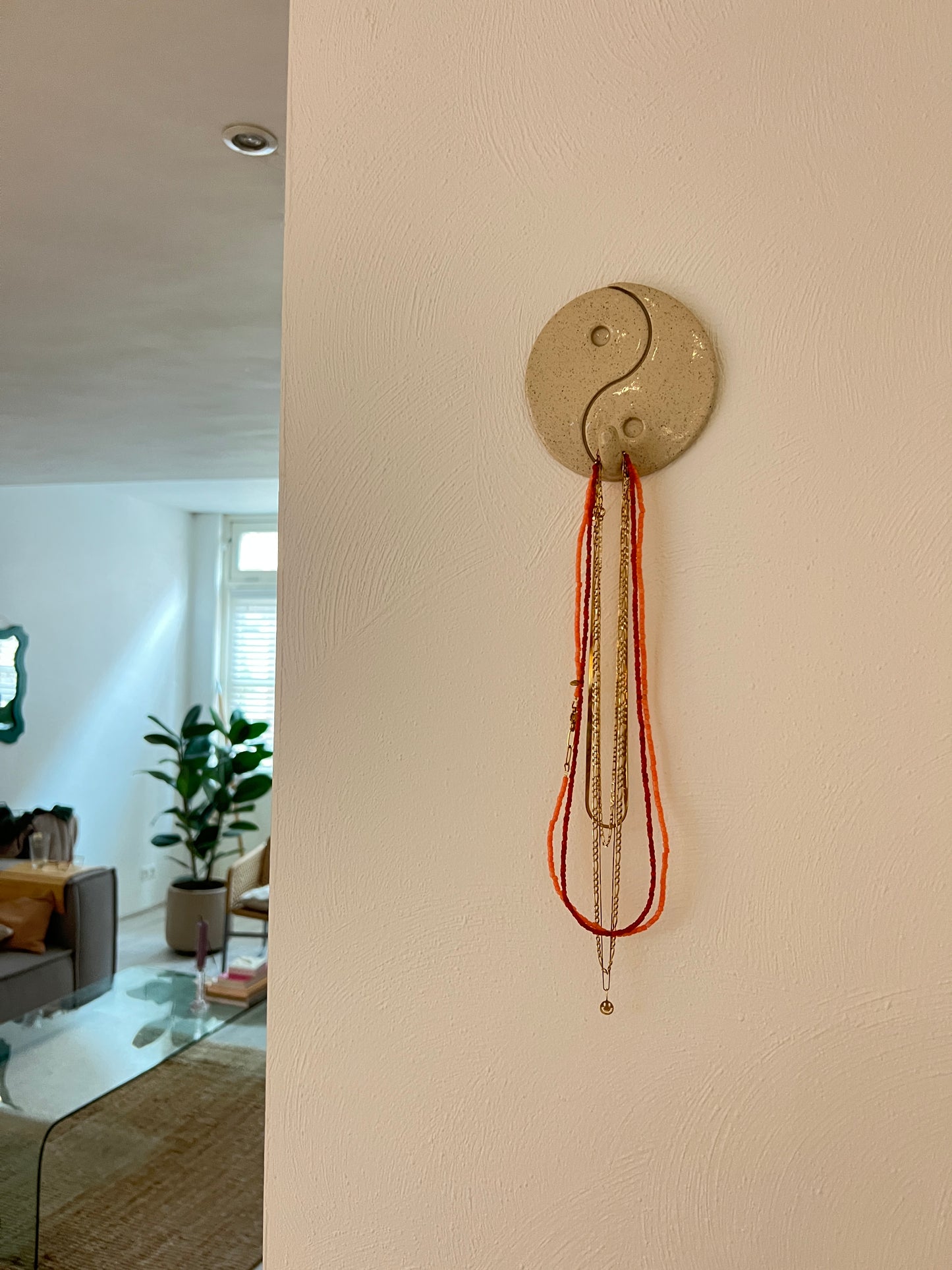 Yin yang wandhaakje