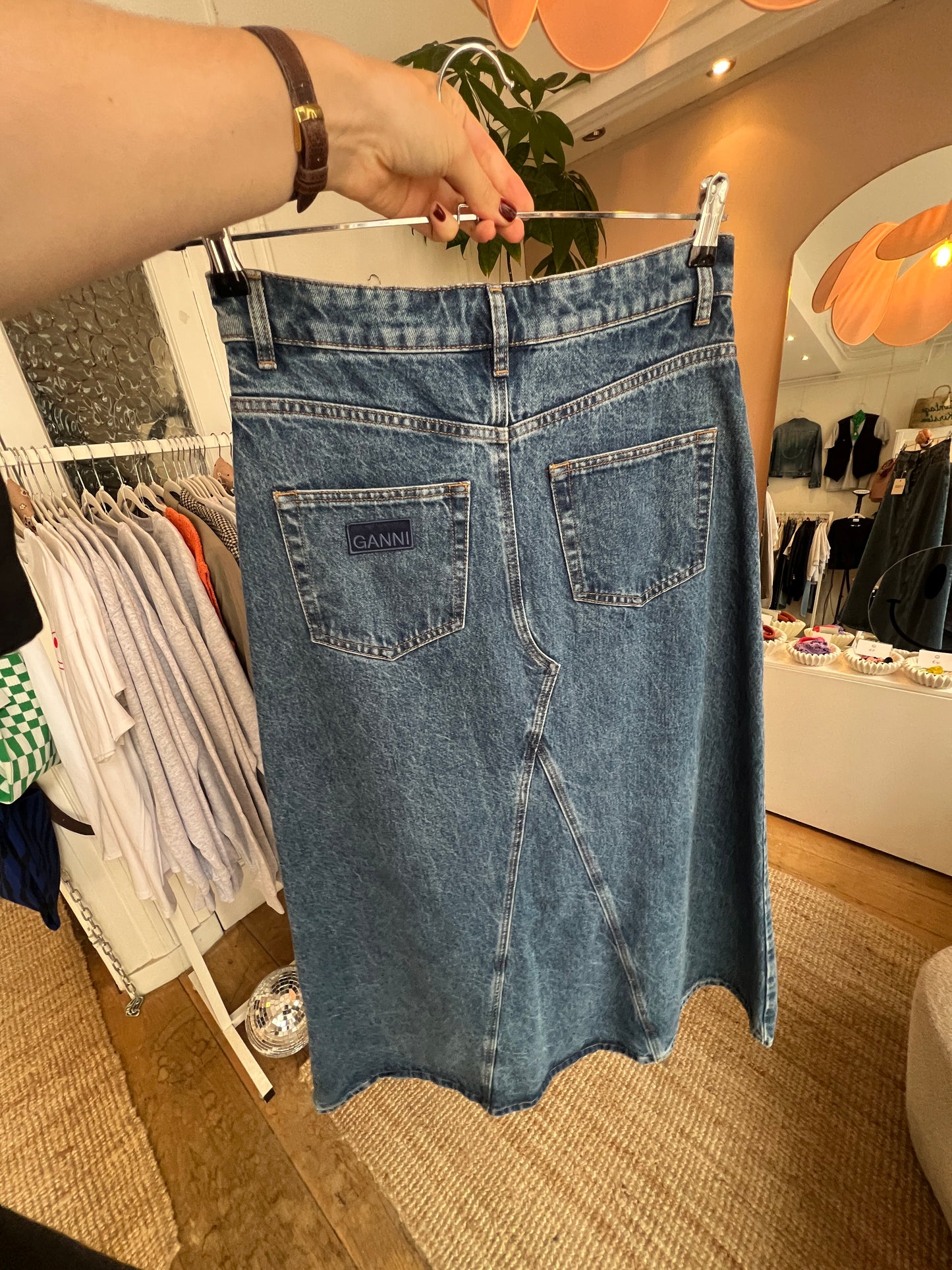 Ganni rok denim