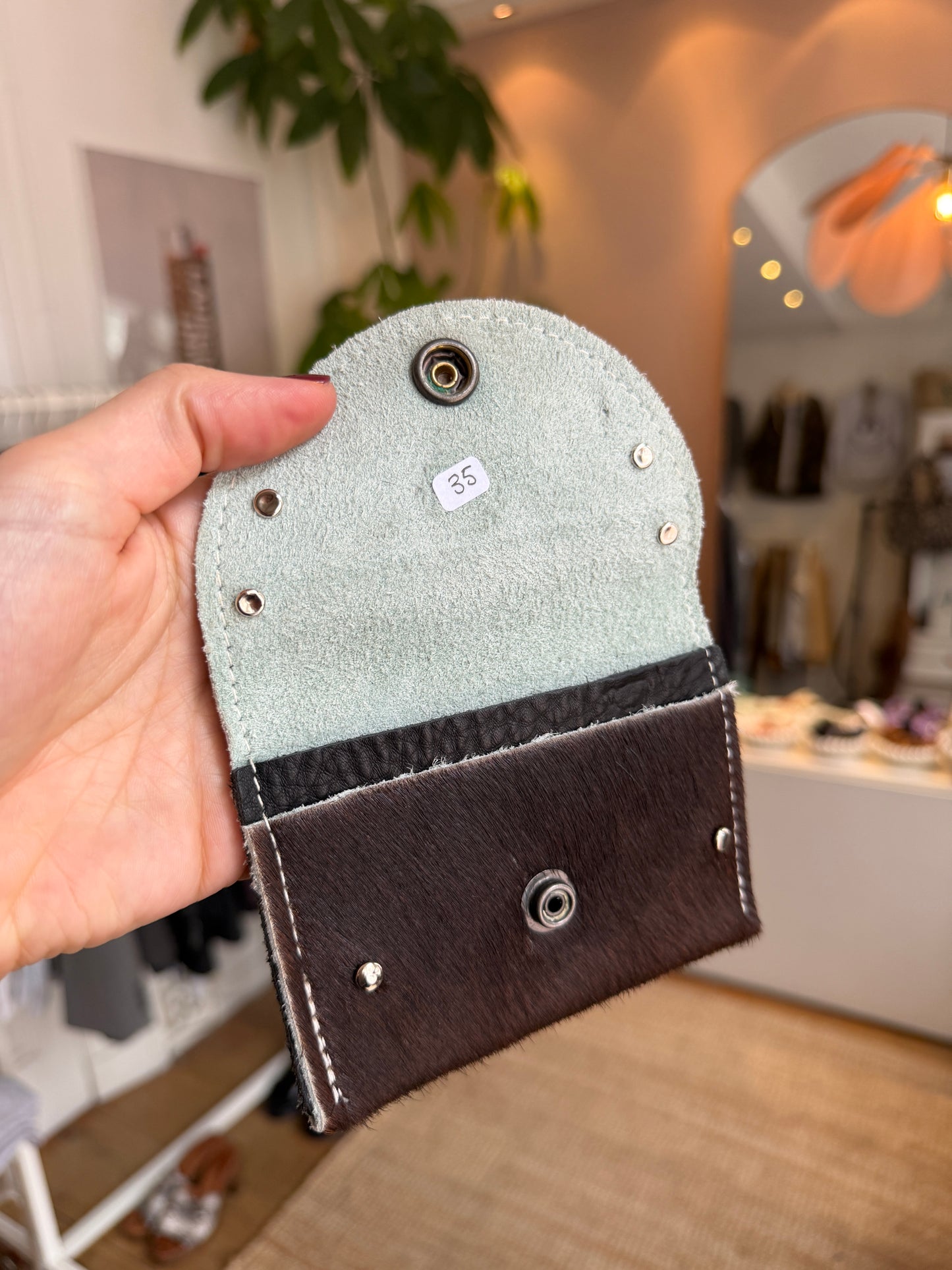 Cow studs wallet