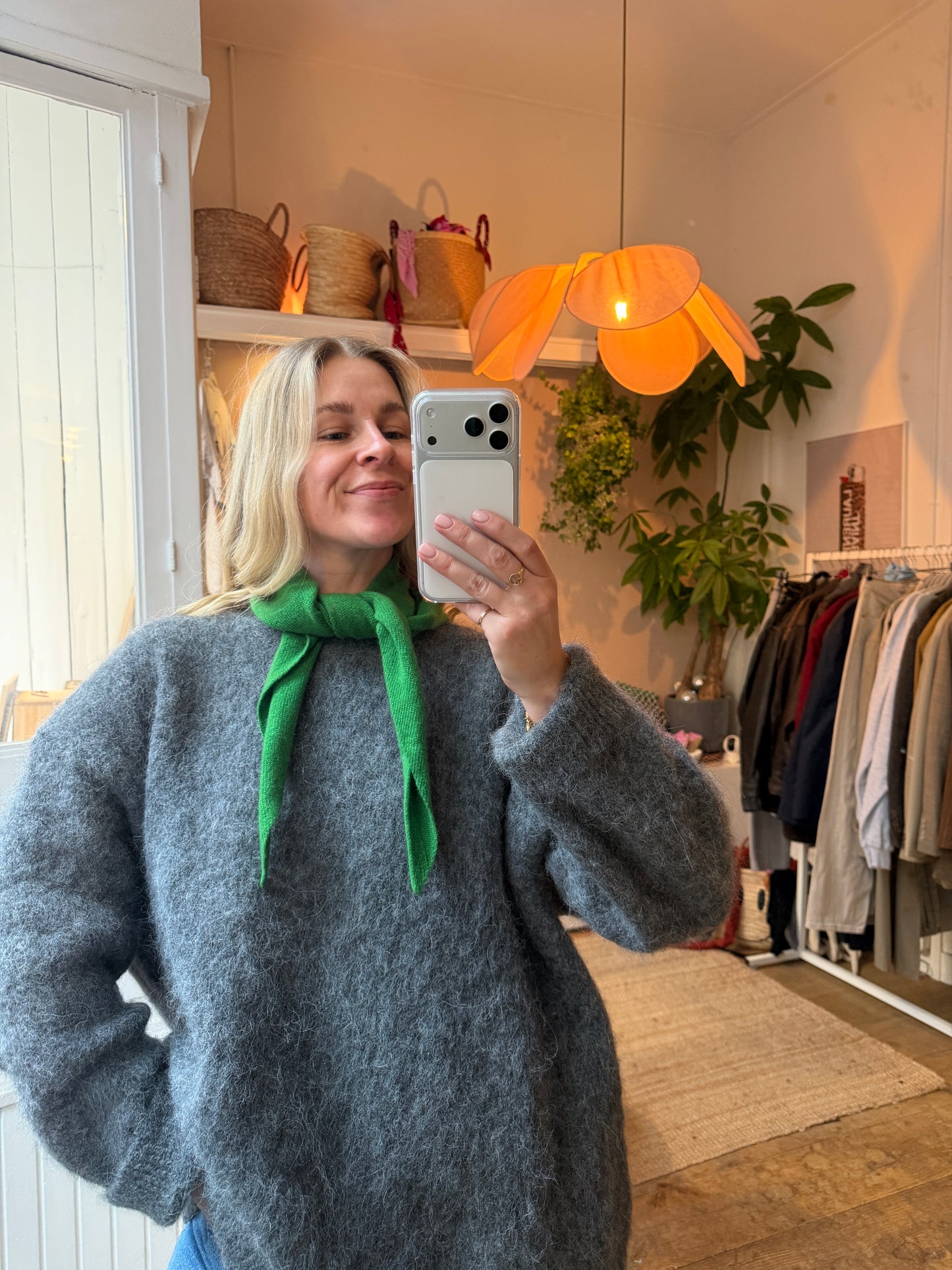 100% wollen mini scarf