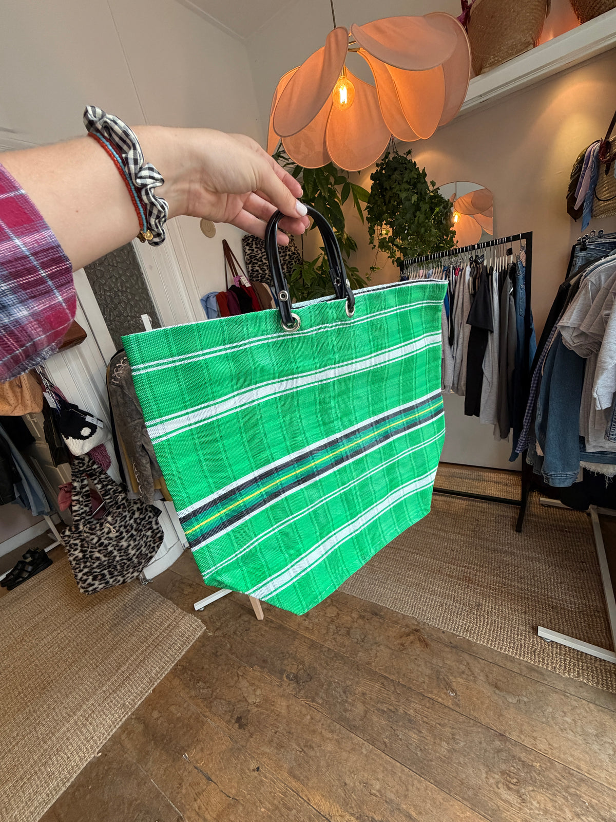 Retro vintage boodschappentas