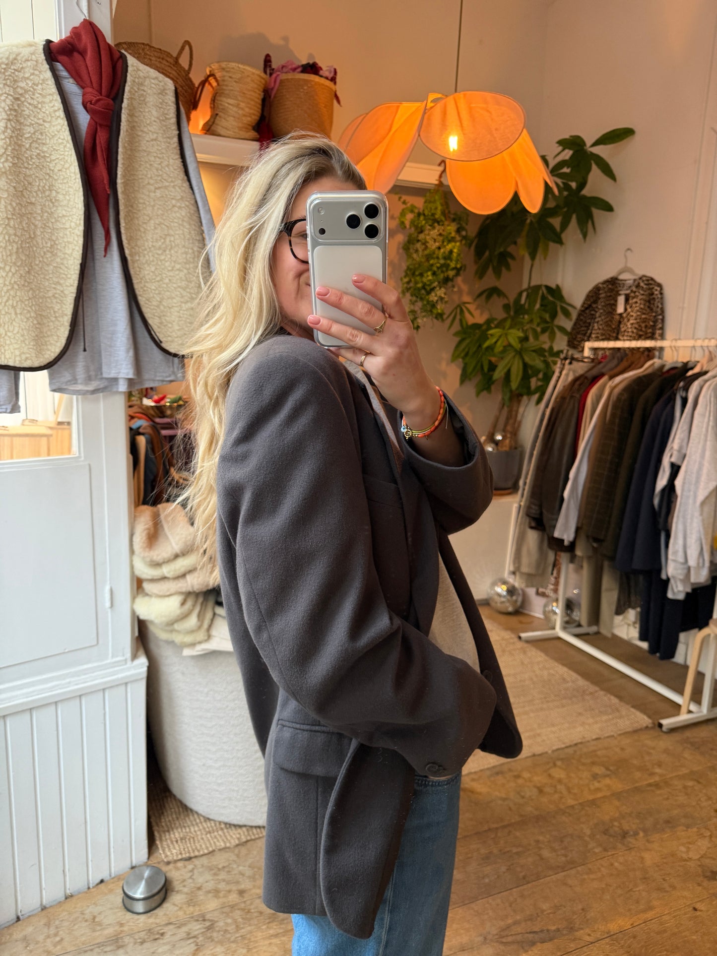 Vintage oversized blazer cashmere/wol