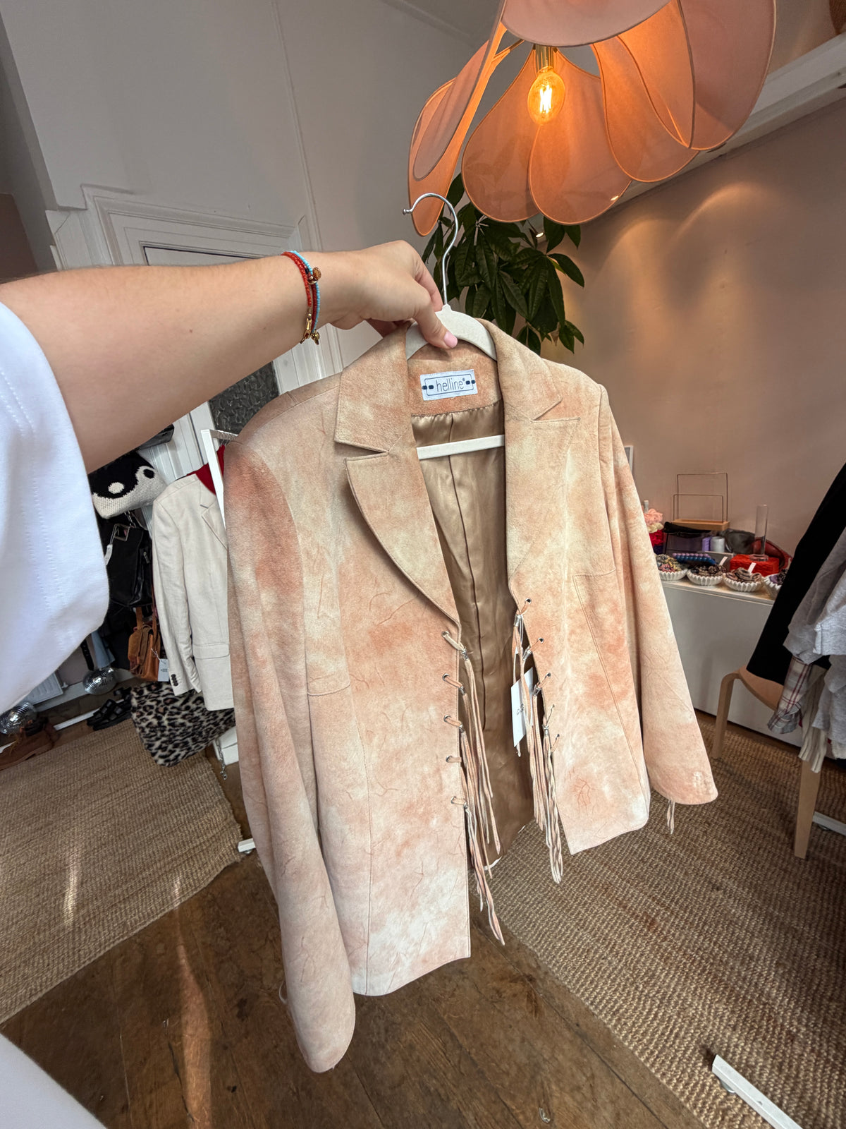 Vintage suede fringe jack