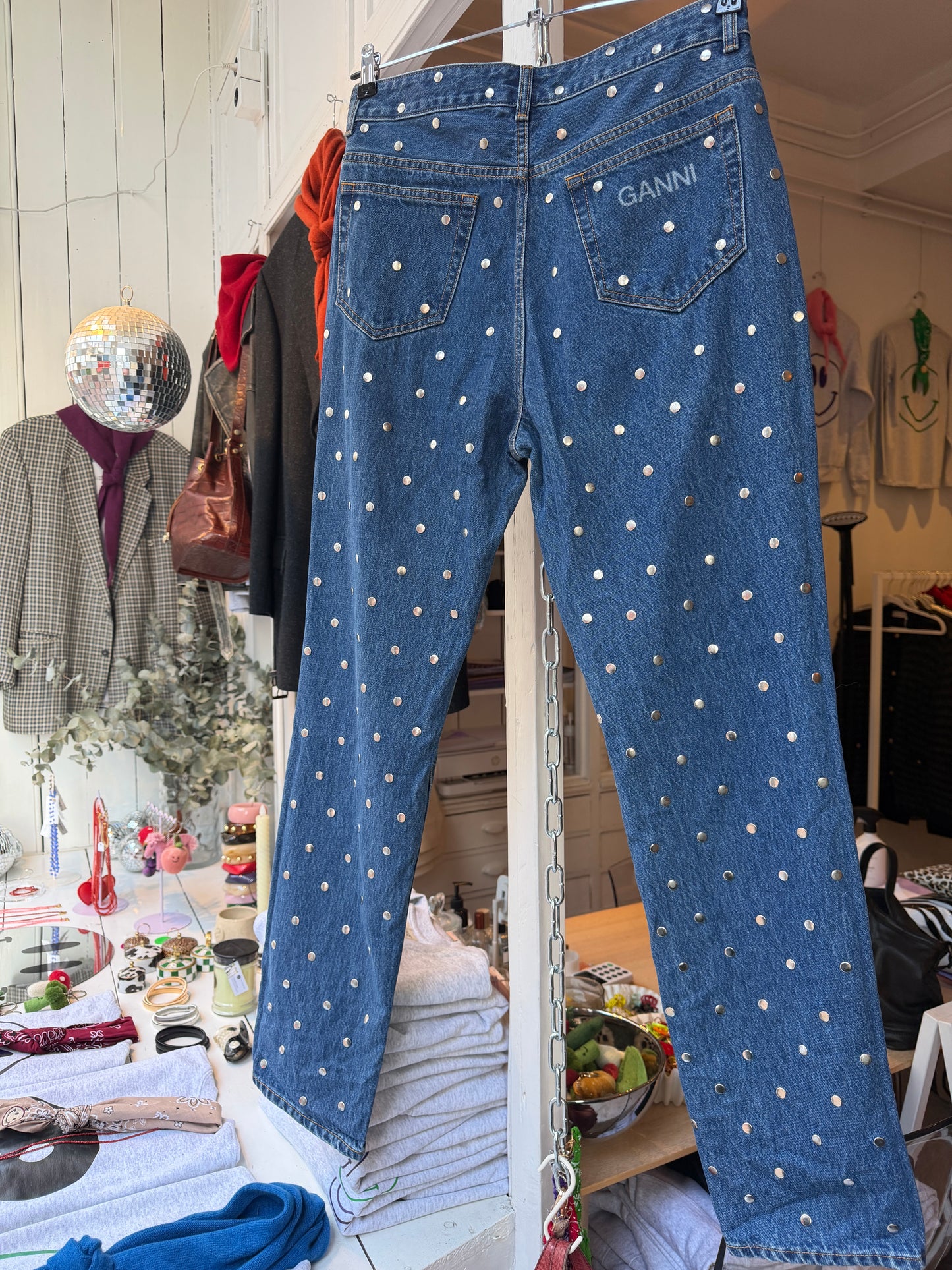 Ganni studs jeans