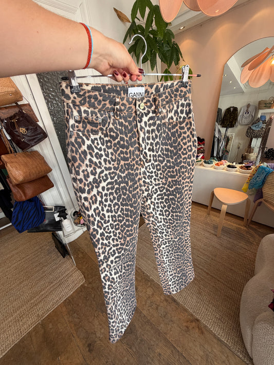 Ganni leopard Betzy cropped