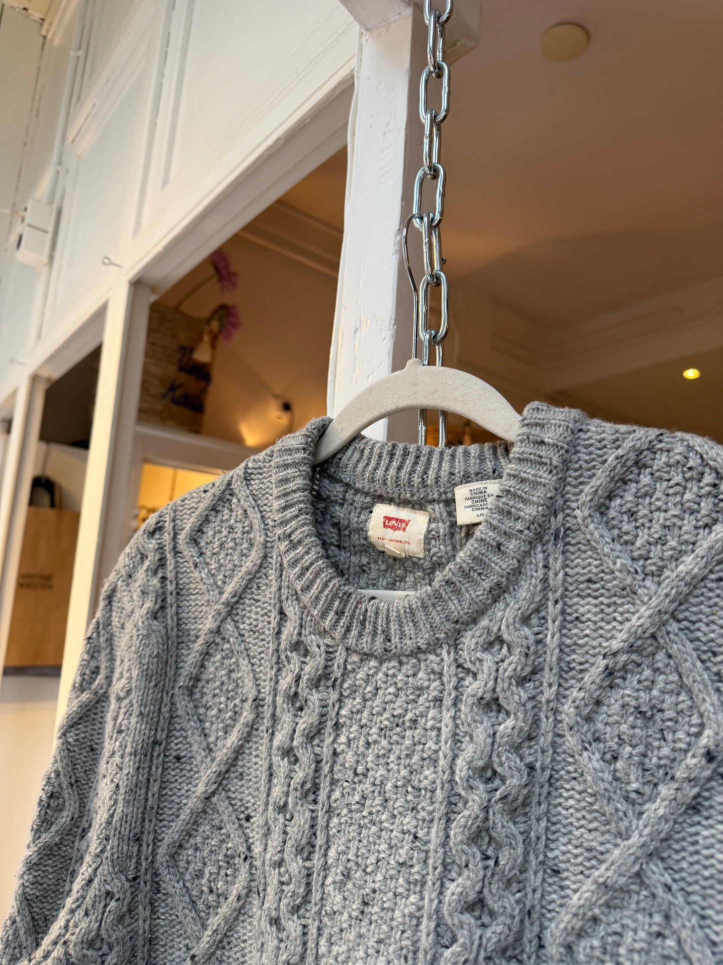 Levi’s wollen kabeltrui