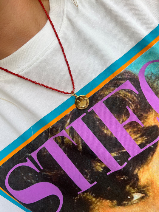 Vintage bloedkoraal ketting