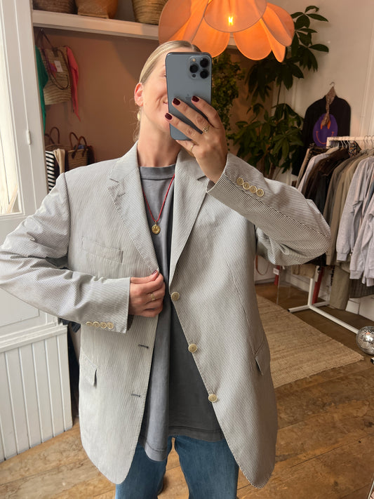 Vintage oversized blazer stripes