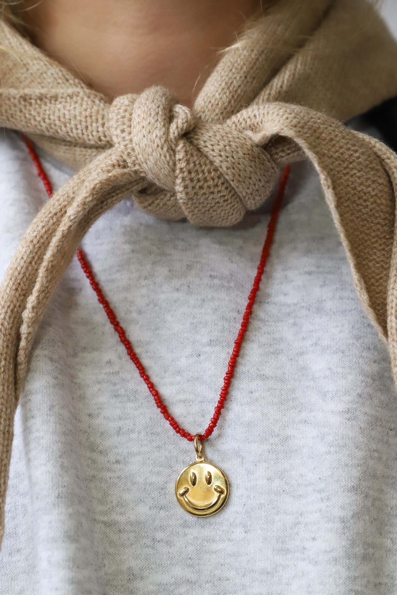 Vintage bloedkoraal ketting