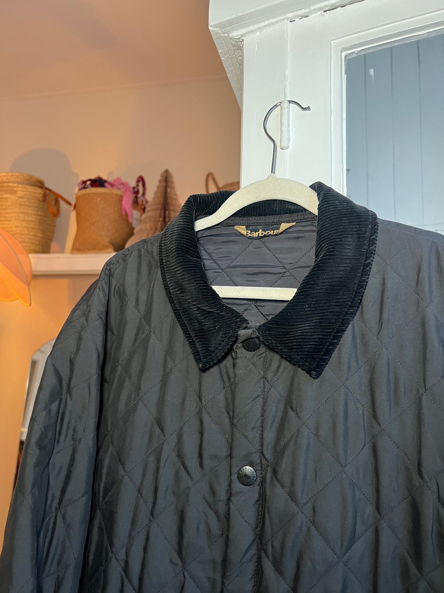 Barbour guilted jack zwart