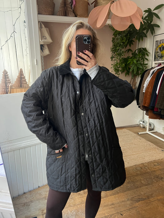 Barbour guilted jack zwart