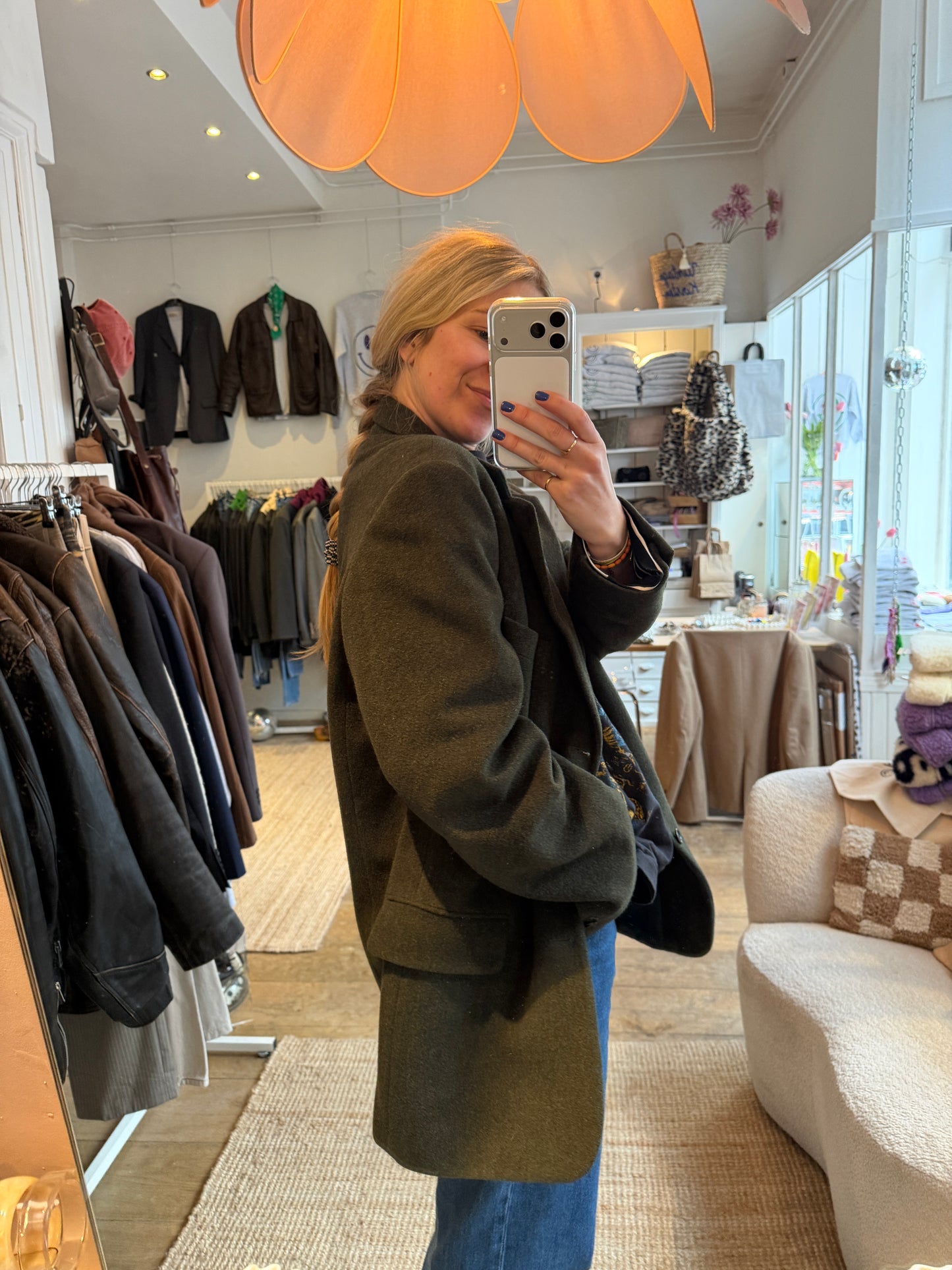 Vintage oversized wol/cashmere blazer