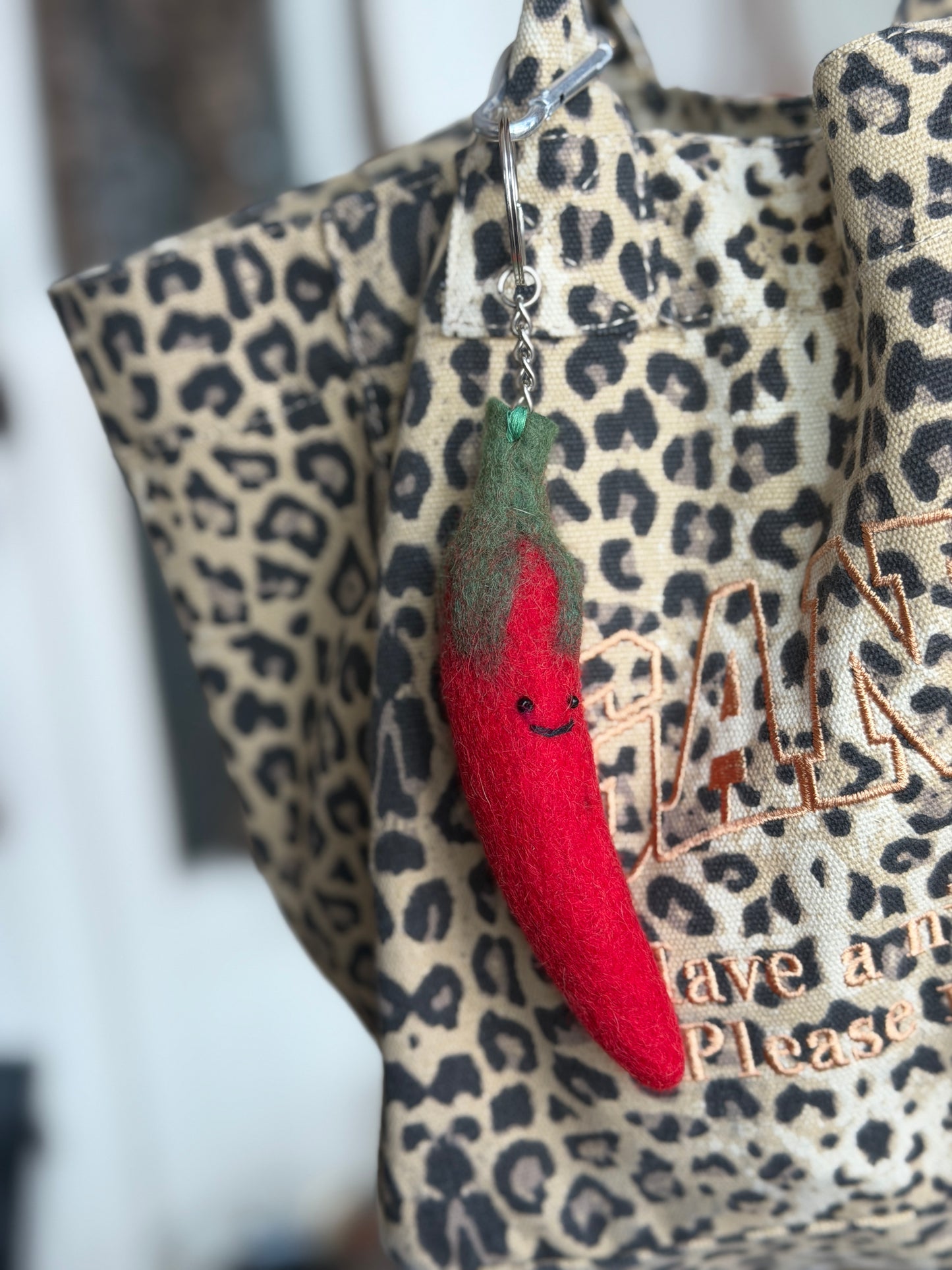 Wollen keychains