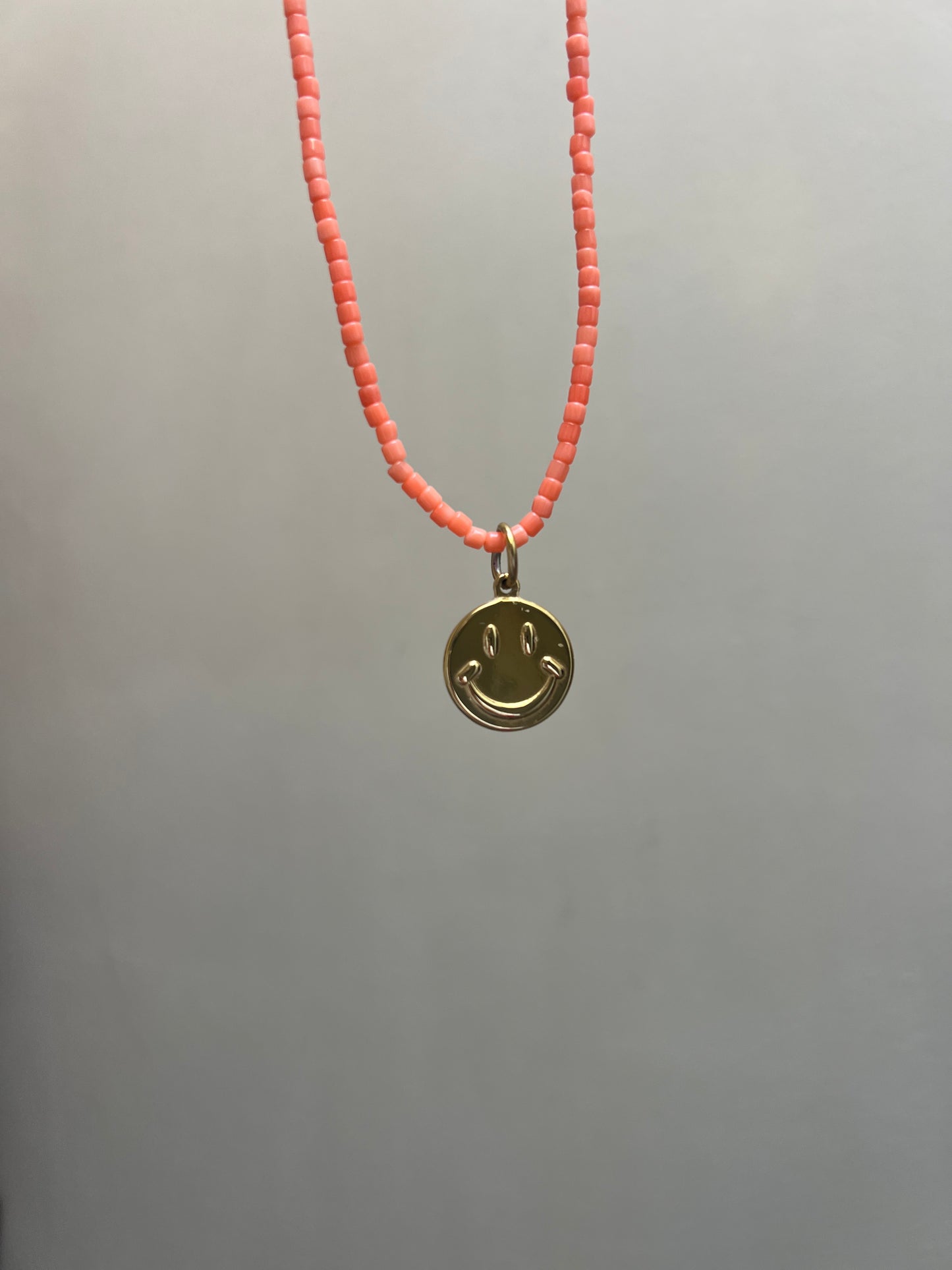 Peach roze ketting