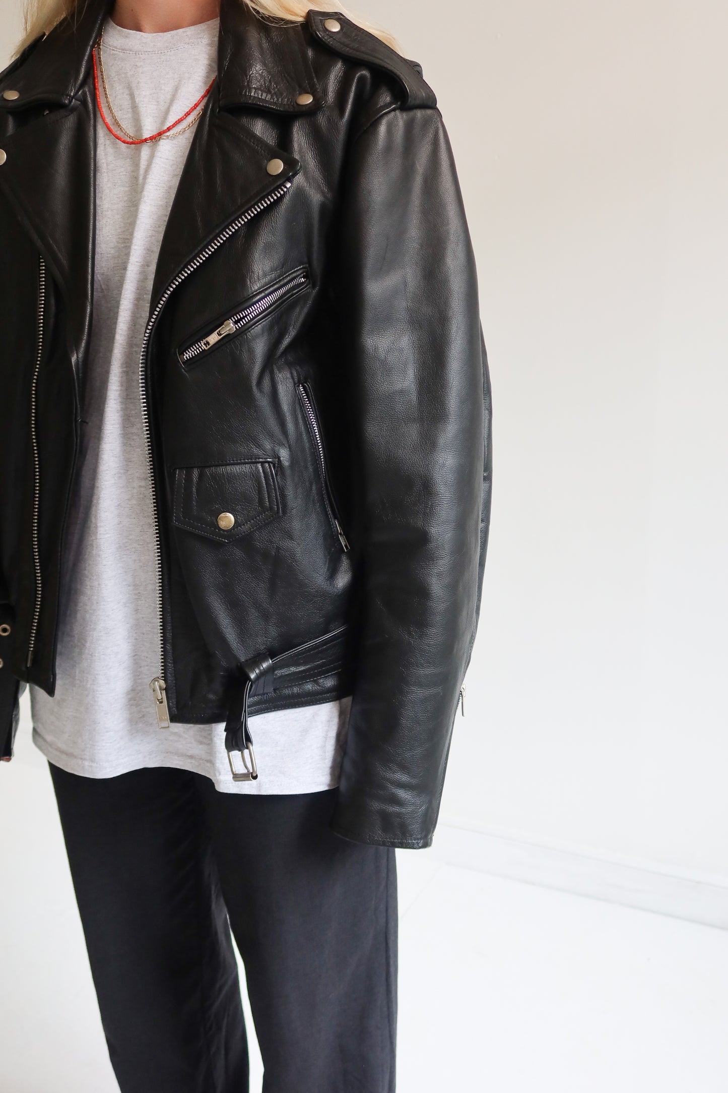 Vintage oversized leather jack