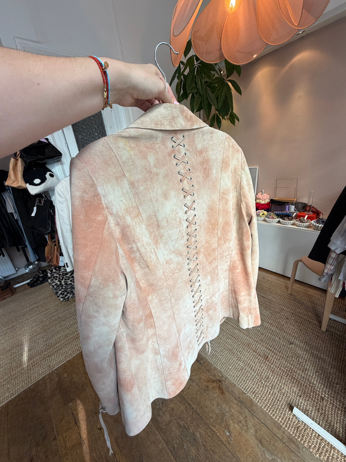 Vintage suede fringe jack