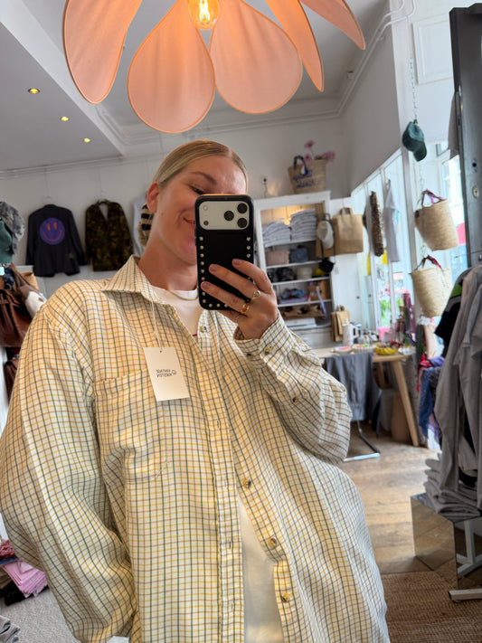 Vintage oversized dad blouse ruit