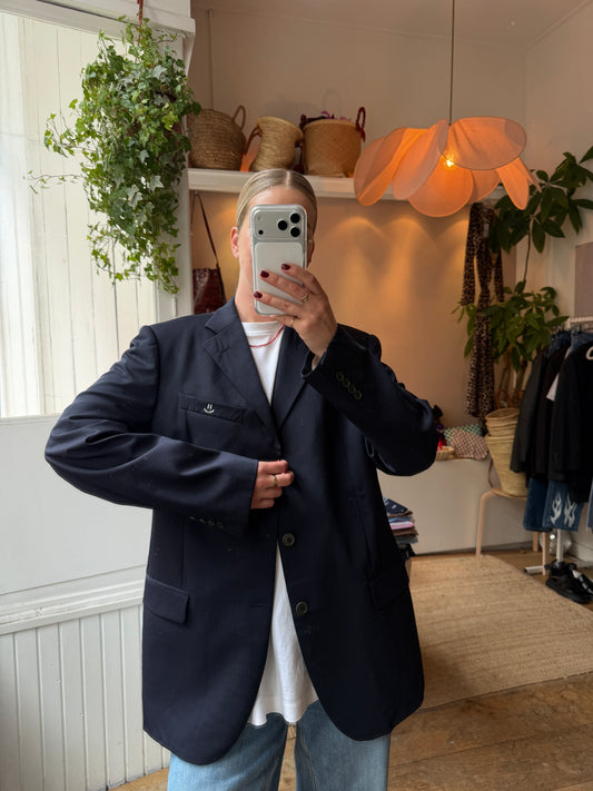 Vintage oversized blue blazer ◡̈