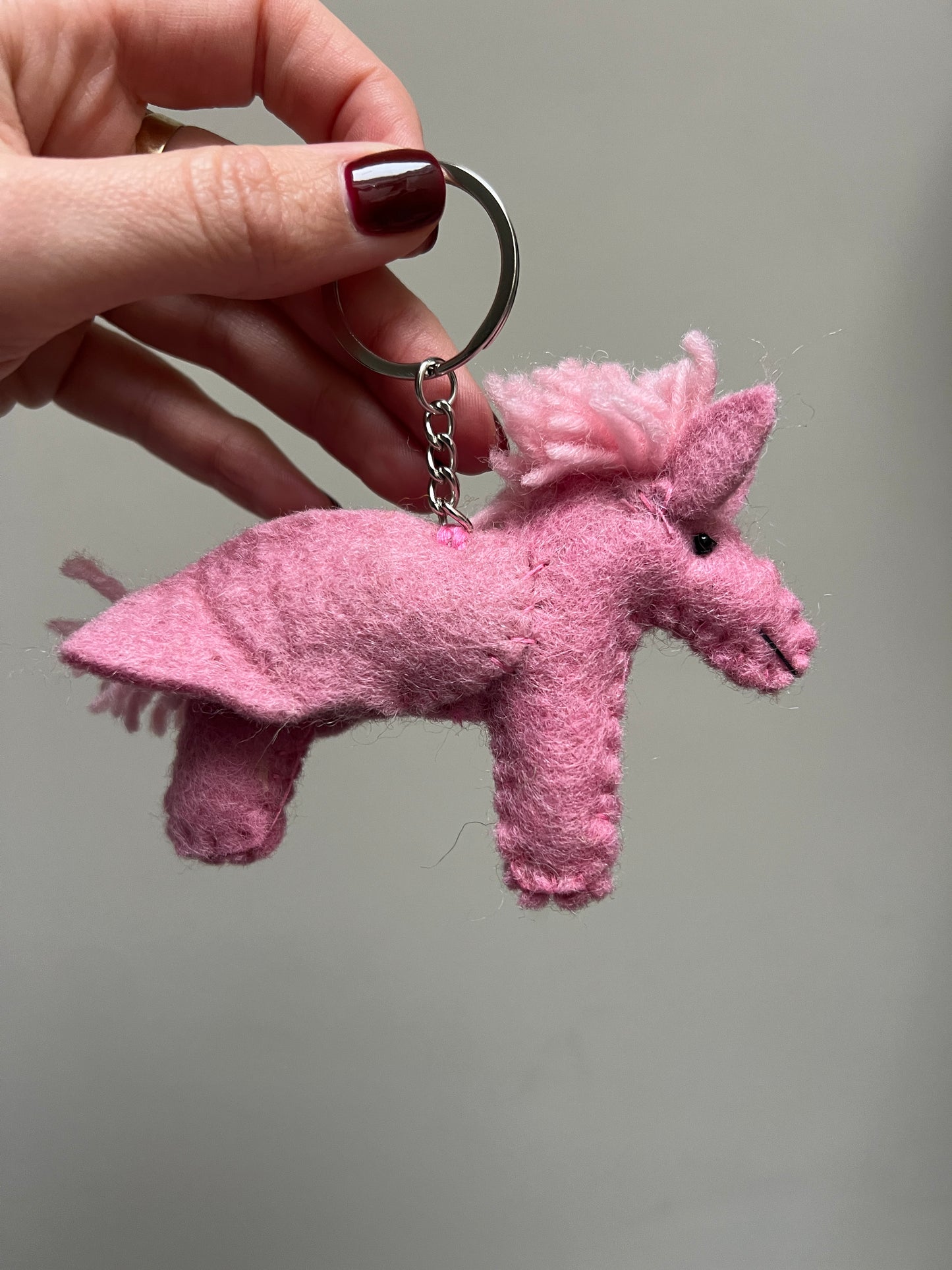 Wollen keychains