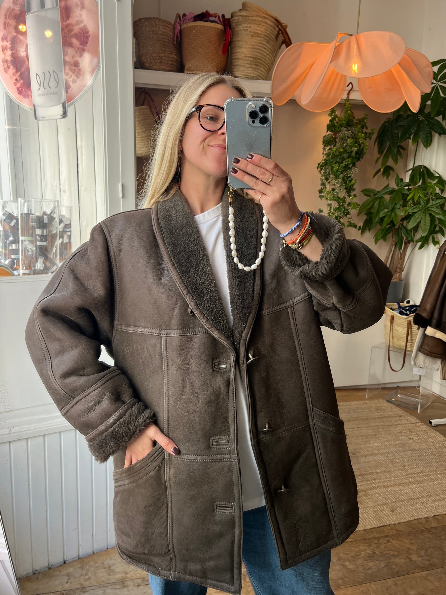 Vintage shearling lammy coat