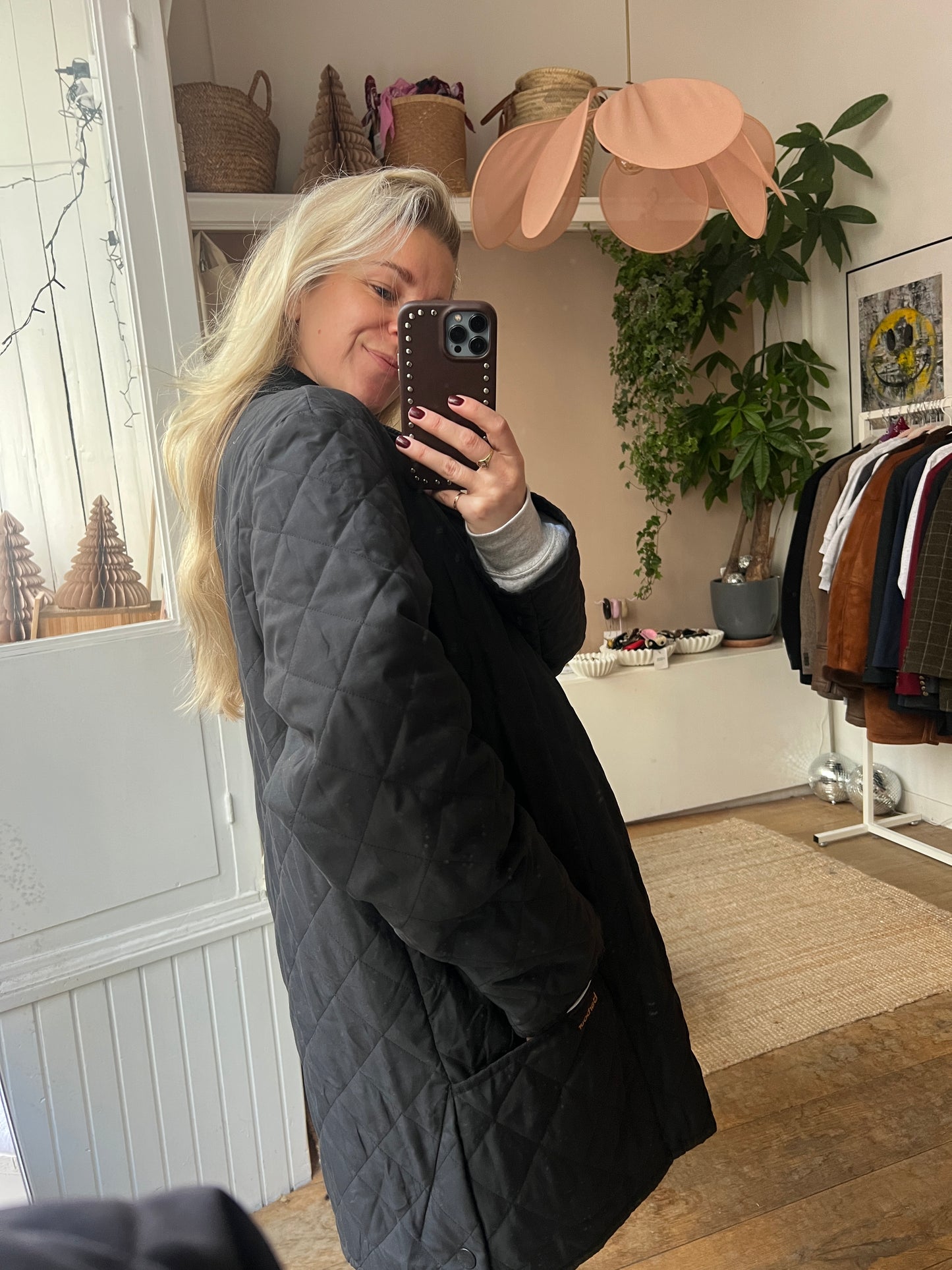 Barbour guilted jack zwart