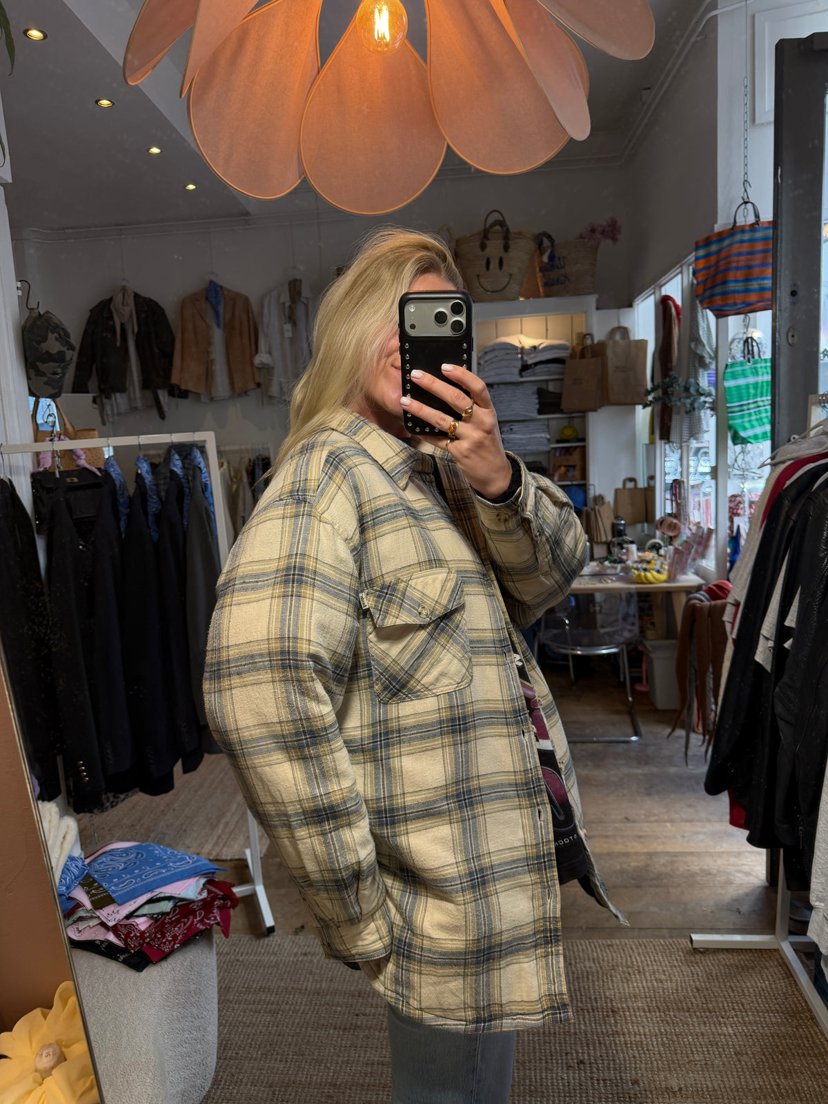 Oversized checked blouse/overhemd/jas
