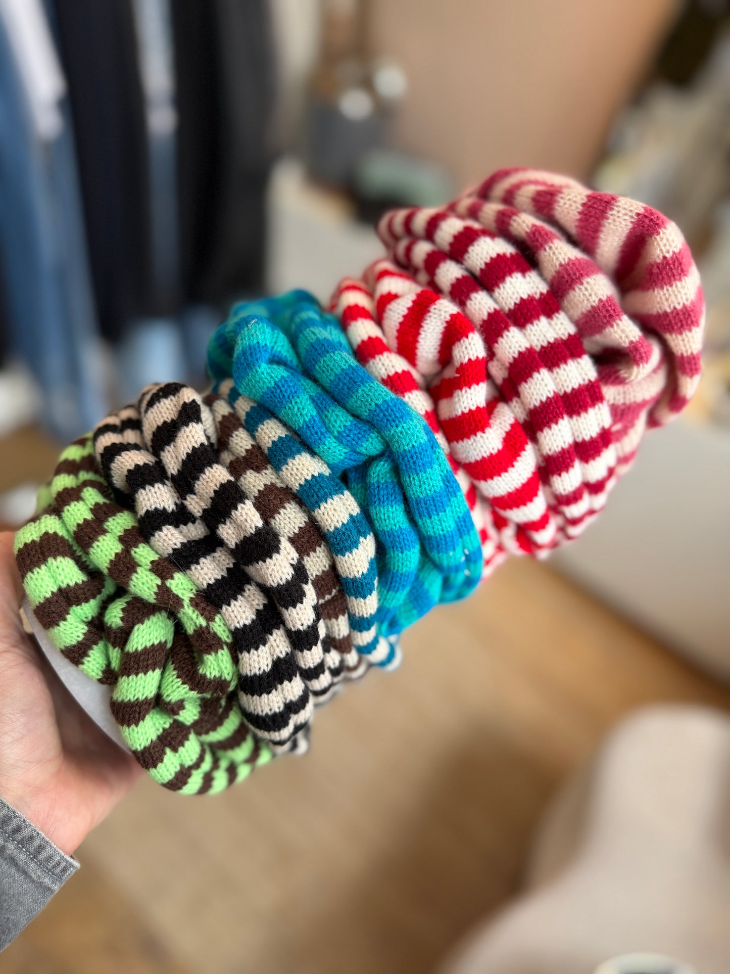 Big scrunchie gebreid