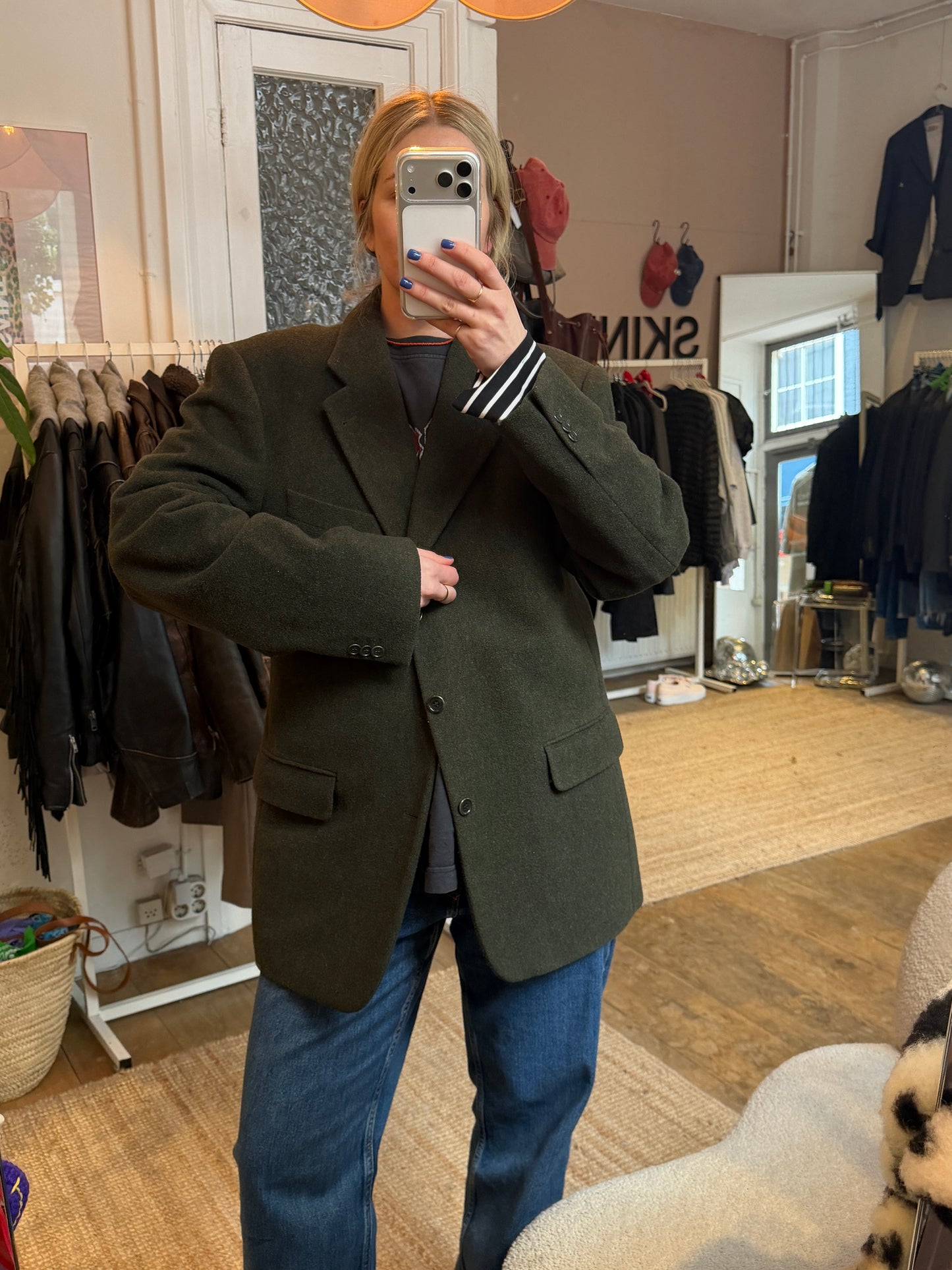 Vintage oversized wol/cashmere blazer