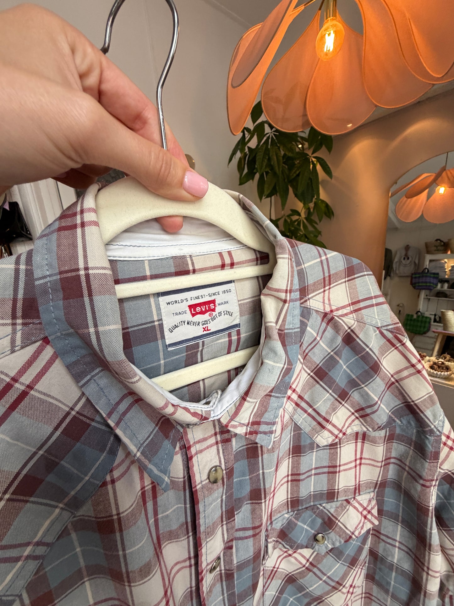 Oversized Levis checked blouse