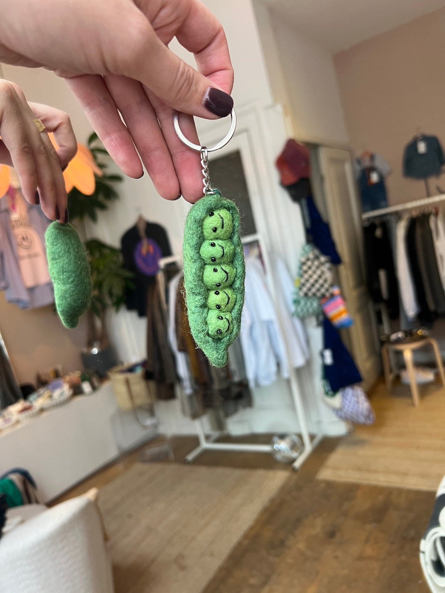 Wollen keychains