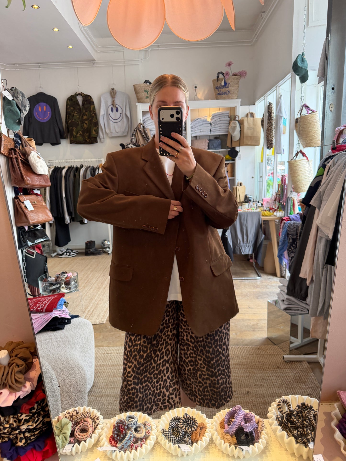Vintage oversized blazer brown