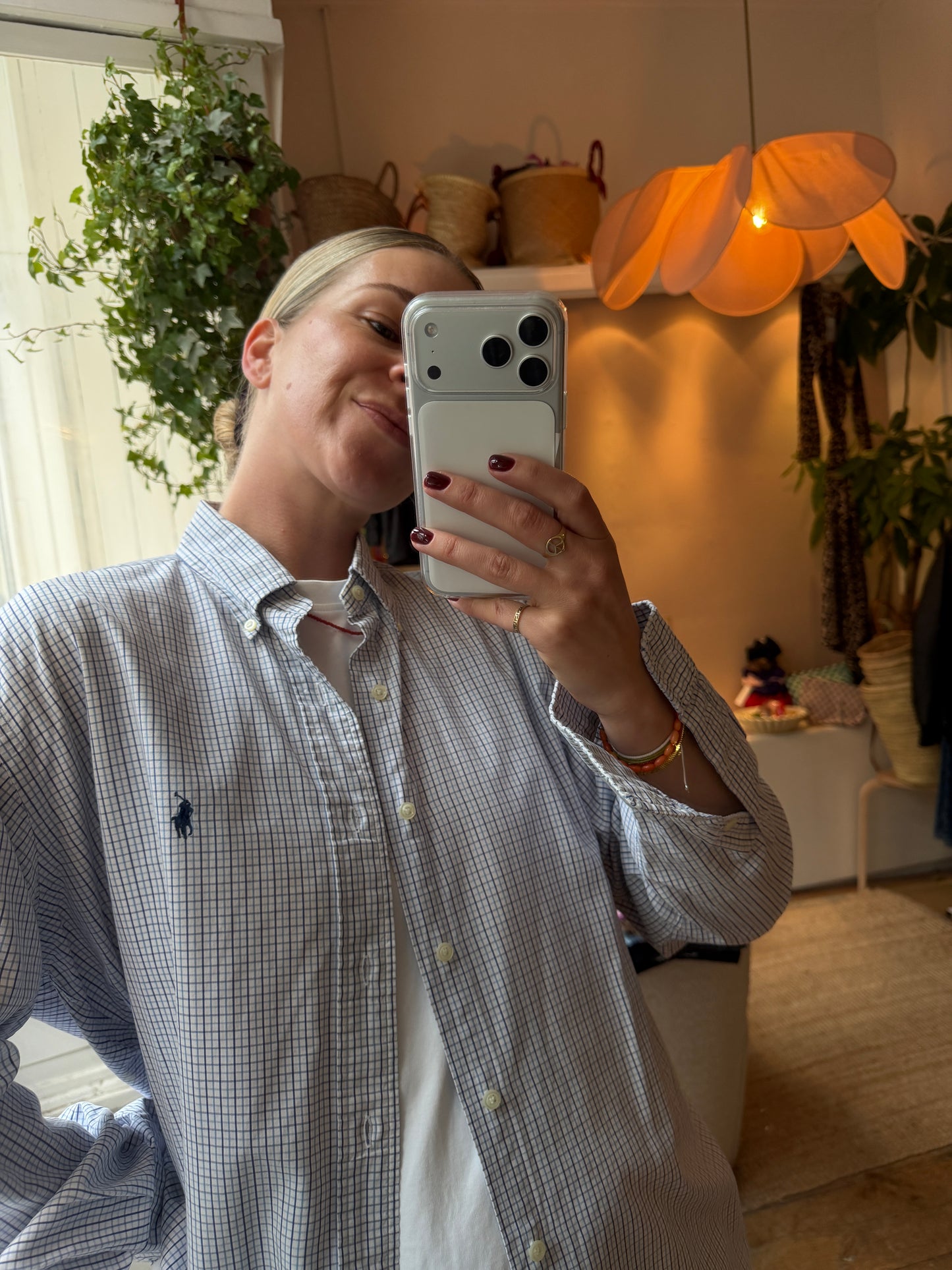 Oversized vintage Ralph Lauren dad blouse