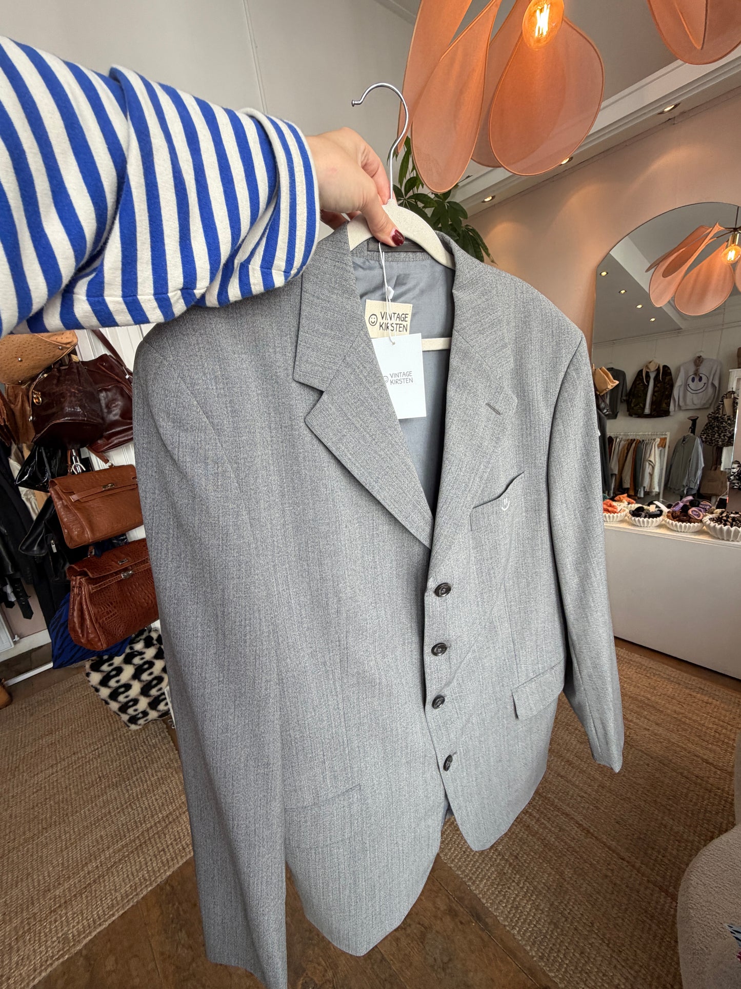 Vintage oversized grey blazer ◡̈