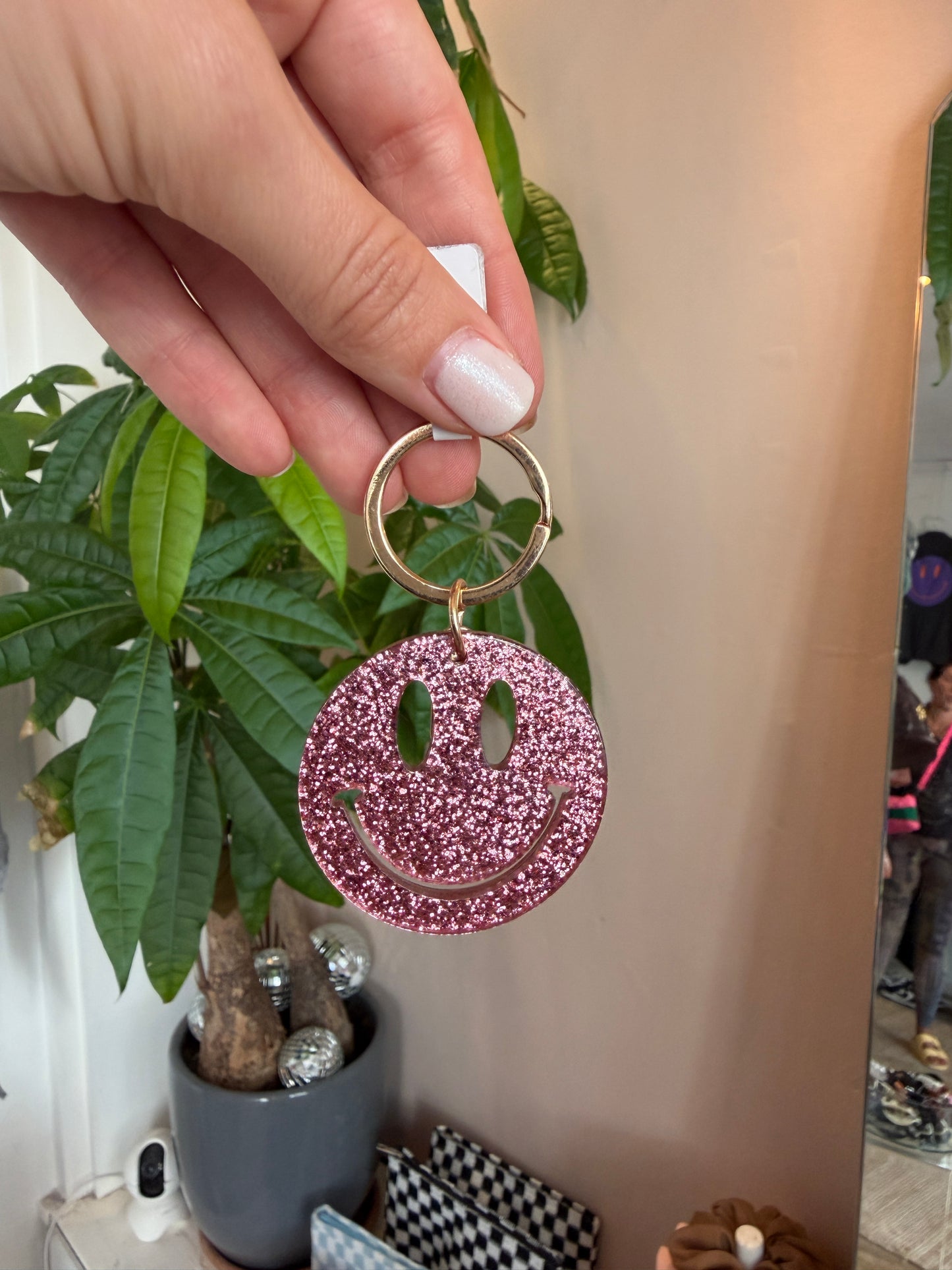 Smiley keychain
