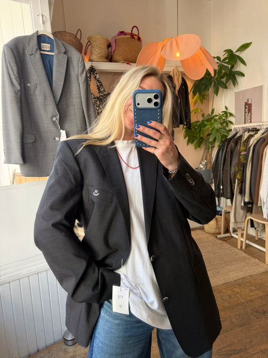 Vintage oversized grey blazer
